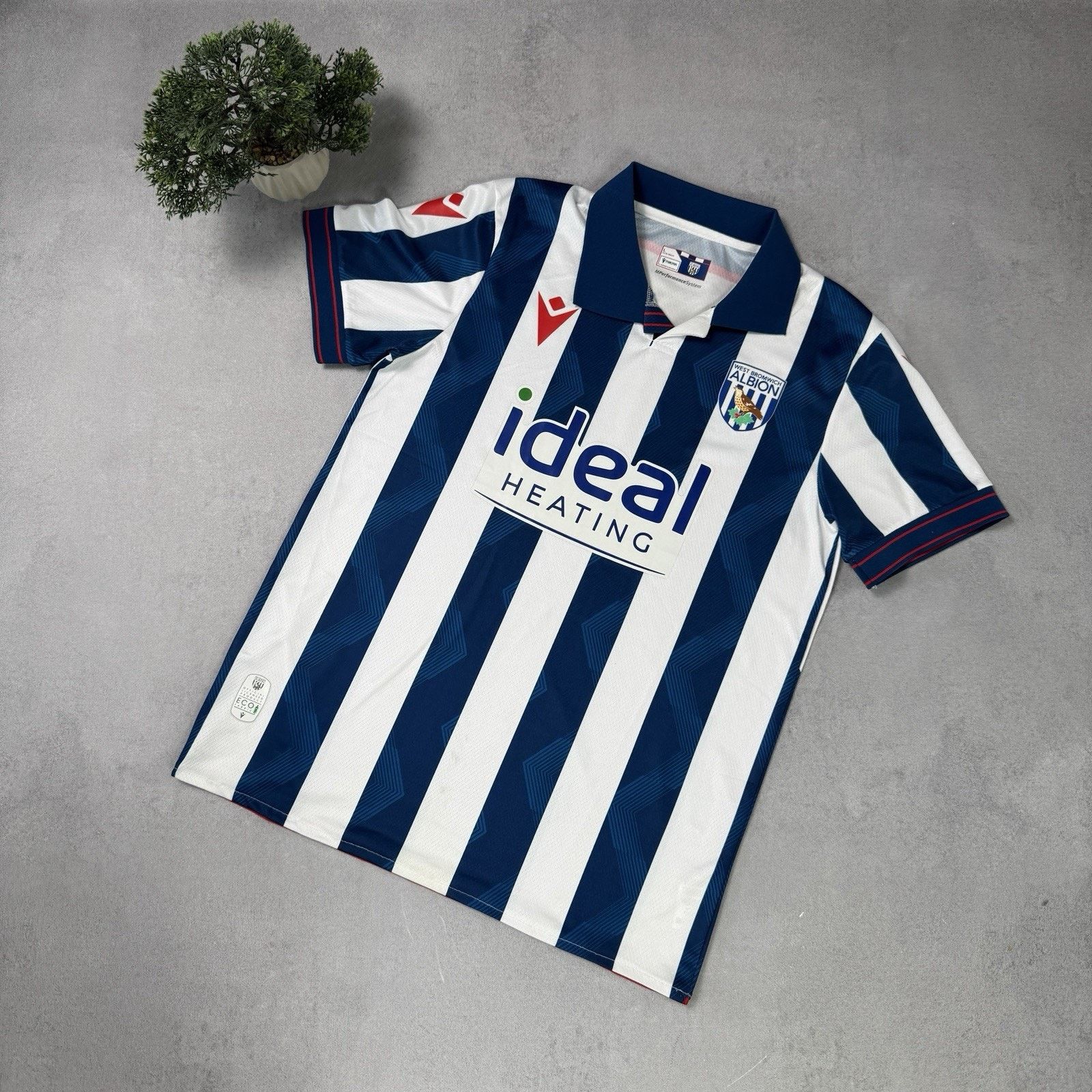 Macron West Bromwich Albion Home 2024 2025 Soccer Jersey Size L Size US L / EU 52-54 / 3 - 1 Thumbnail