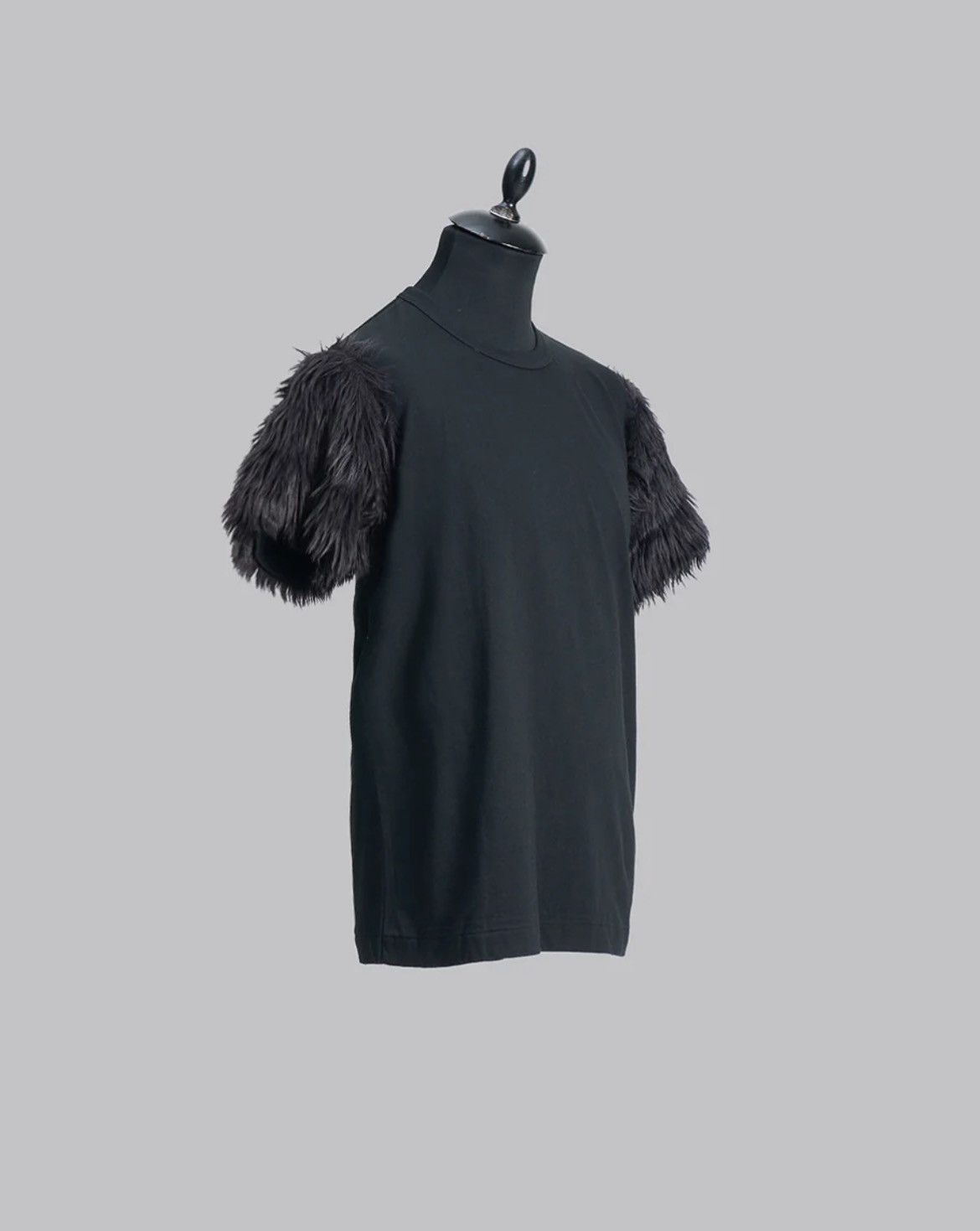 Comme des Garcons Homme Plus FAUX FUR SLEEVES TEE Size US L / EU 52-54 / 3 - 2 Thumbnail