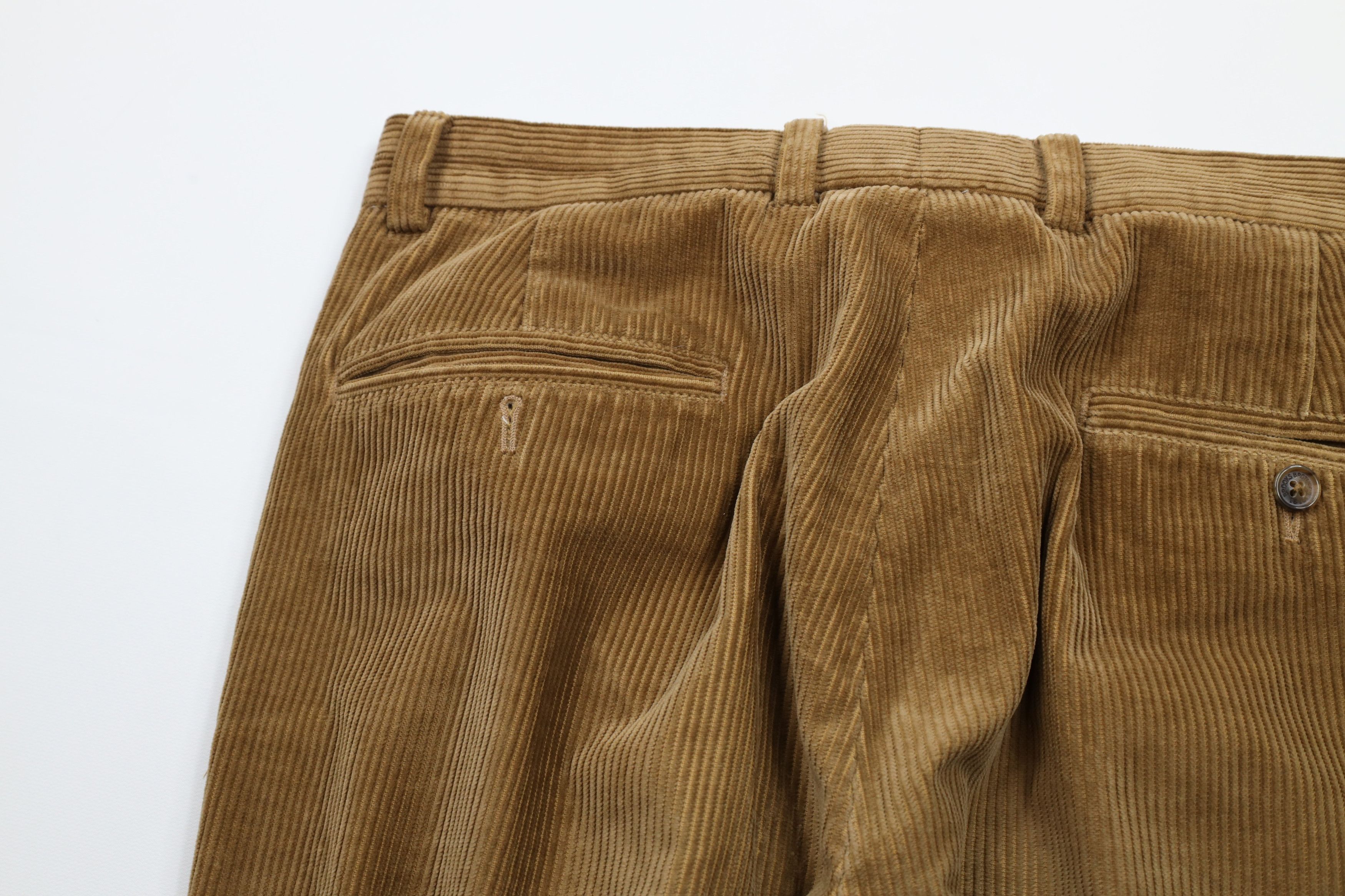 Brooks Brothers × Vintage Vintage Brooks Brothers Front Hudson Corduroy Pants Brown Size 32 - 13 Thumbnail