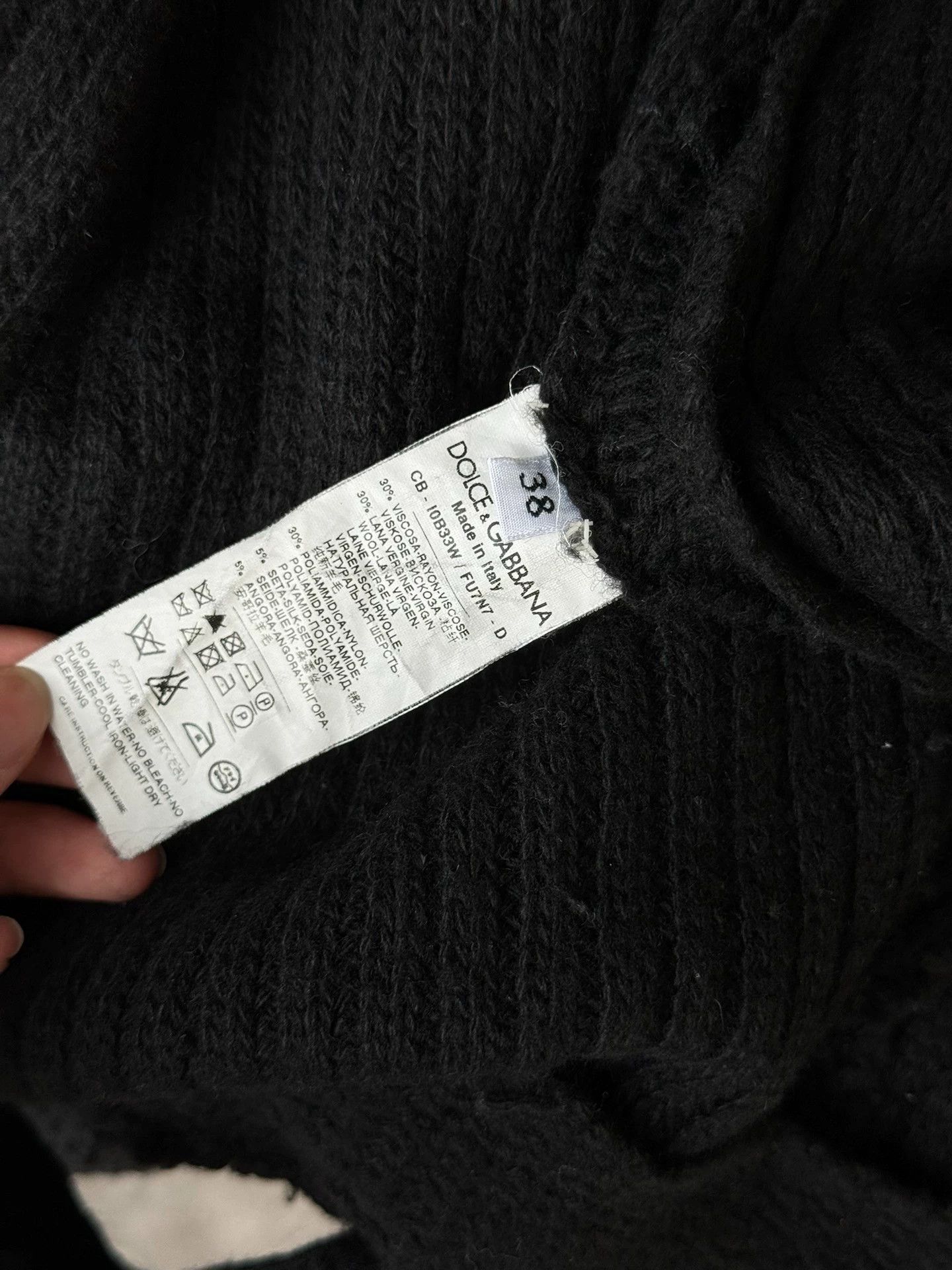 Dolce & Gabbana D&G Vintage Irregular 7/8 Sleeve Angora Wool Coat 38 Size XS / US 0-2 / IT 36-38 - 5 Thumbnail