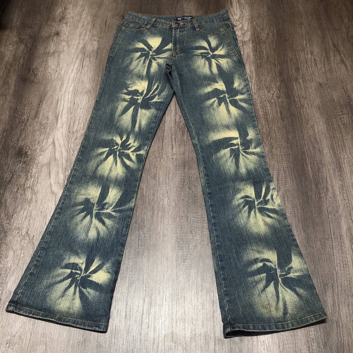 Hysteric Glamour × Japanese Brand HJ Haph Azard Flare Jeans Hysteric Design Size 28" / US 6 / IT 42 - 3 Thumbnail