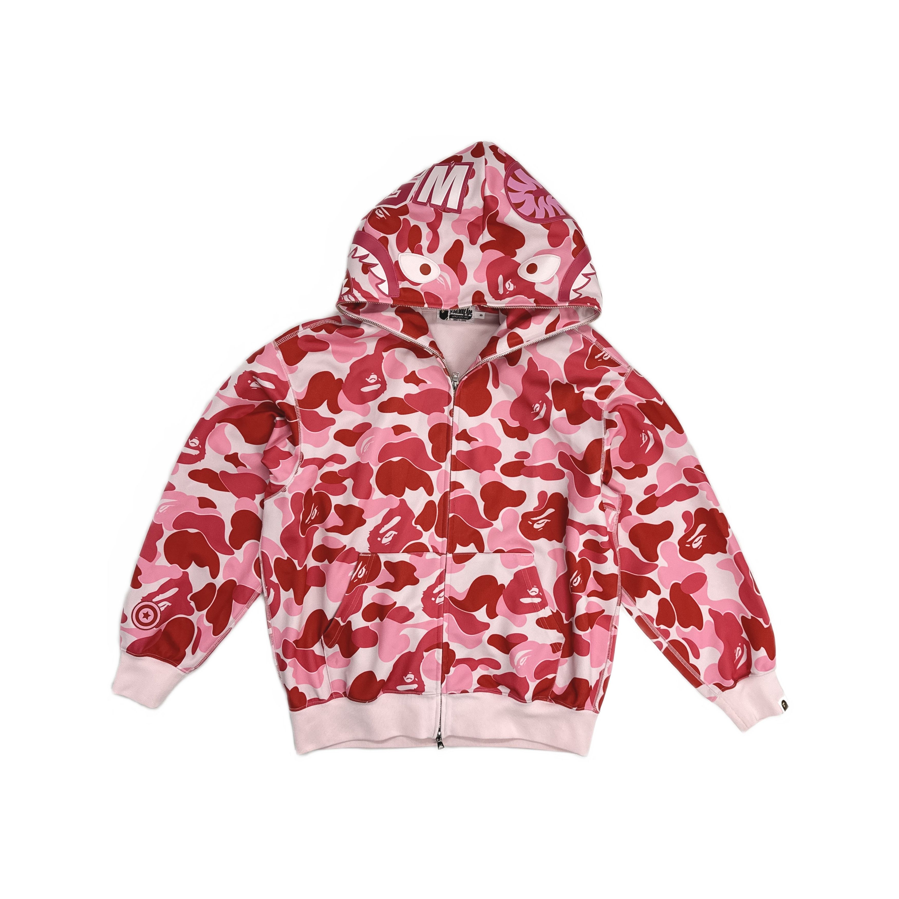 Bape Hello Kitty Pink Camo Shark Full Zip Hoodie | Grailed