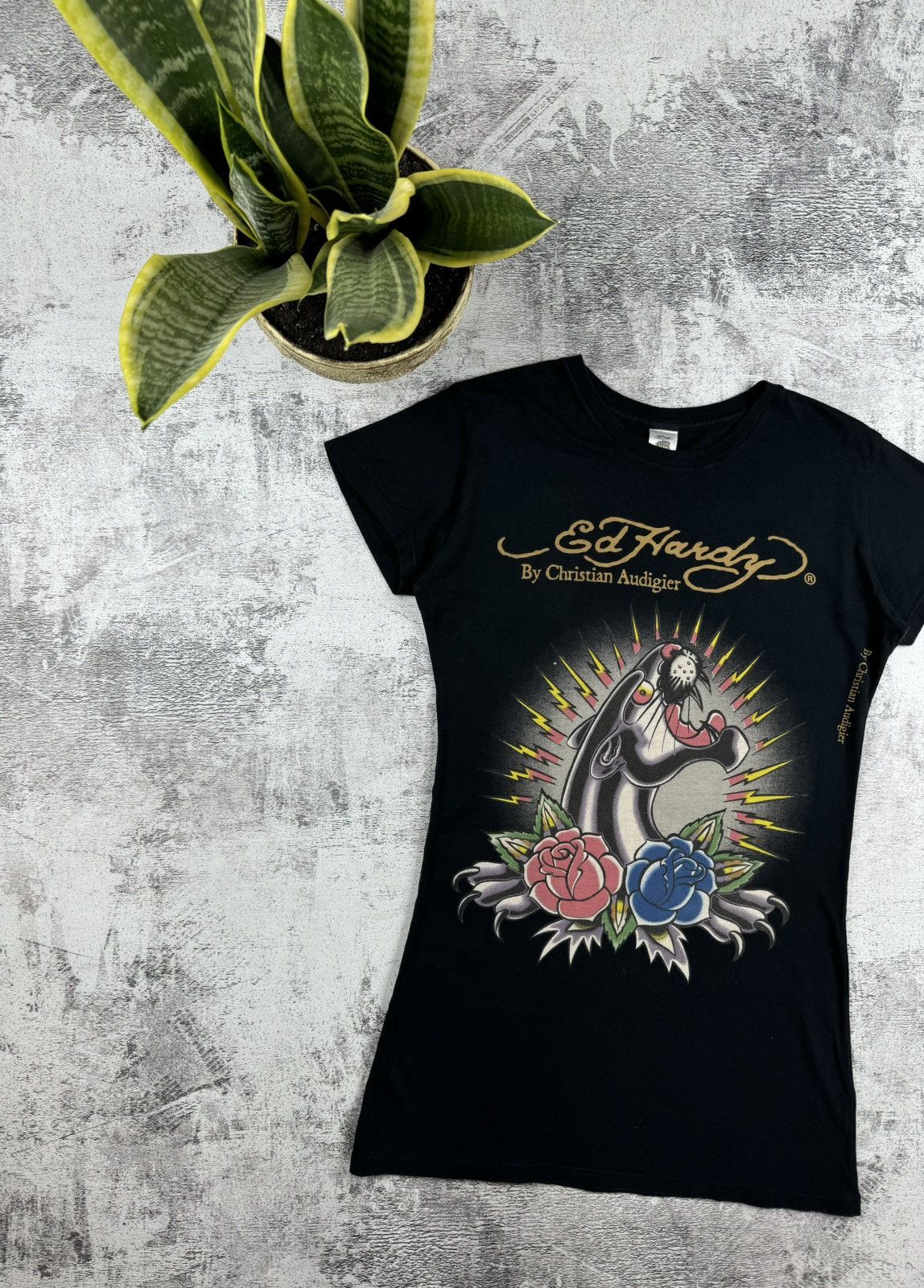 Ed Hardy Ed Hardy Christian Audigier Vintage Long Dress T Shirt Top Size L / US 10 / IT 46 - 2 Thumbnail