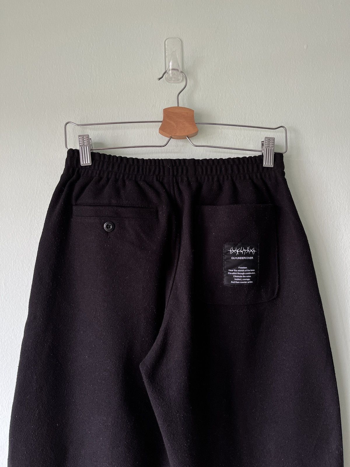 GU × Japanese Brand × Undercover Gu X Undercover Freedom Noise Wool Pants Size US 28 / EU 44 - 2 Thumbnail
