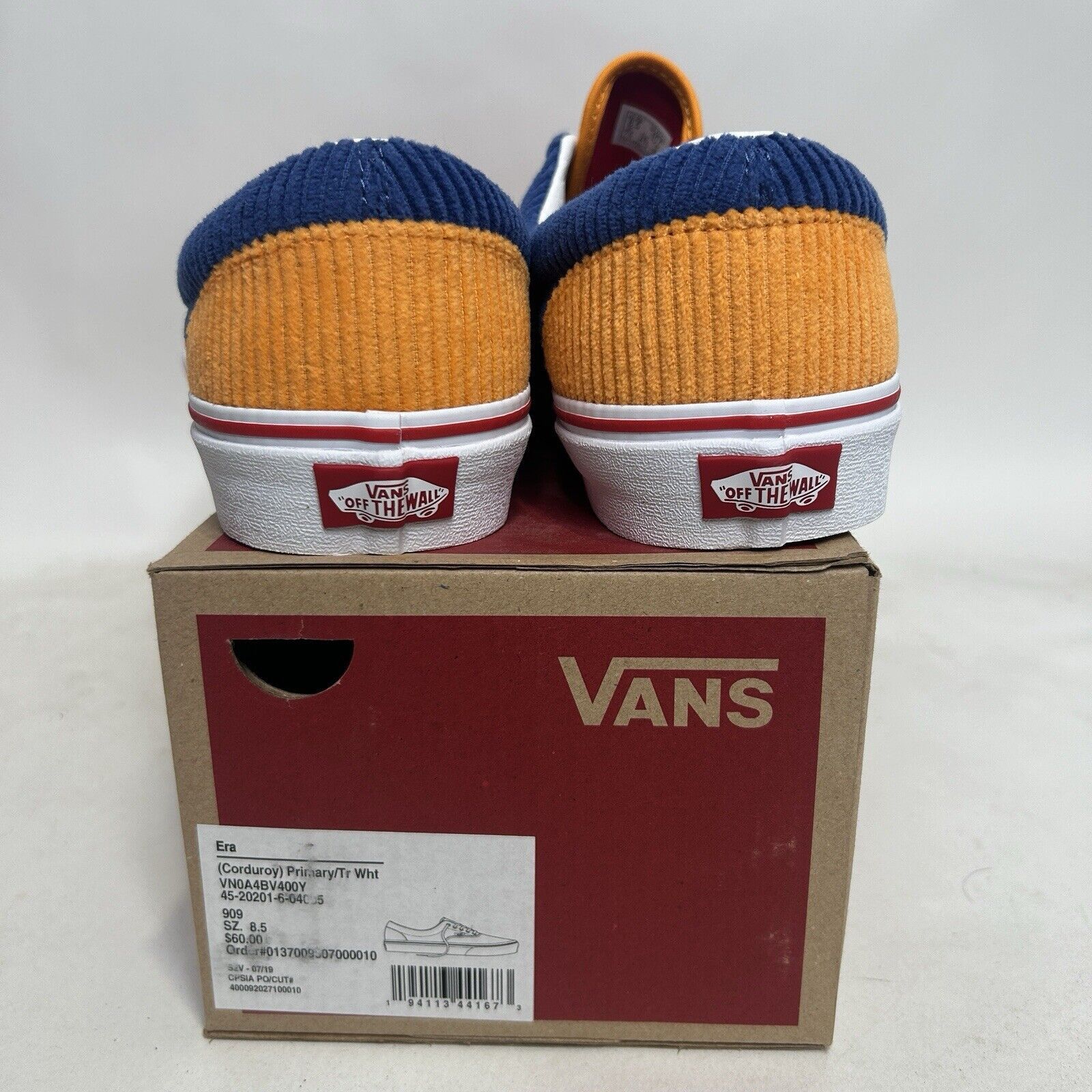 Vans VANS Era Corduroy “Blue Red Yellow” 2024 Size US 8.5 / EU 41-42 - 4 Thumbnail