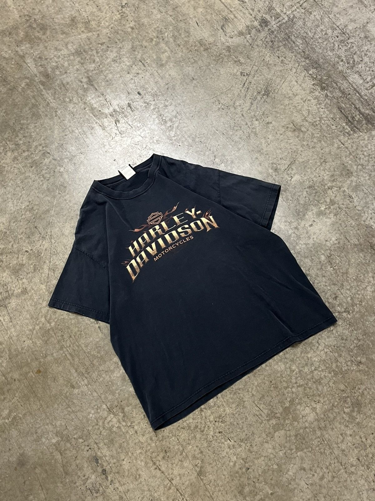Harley Davidson × Vintage Harley Davidson vintage sun faded 90s graphic tee hype rare Size US XL / EU 56 / 4 - 3 Thumbnail