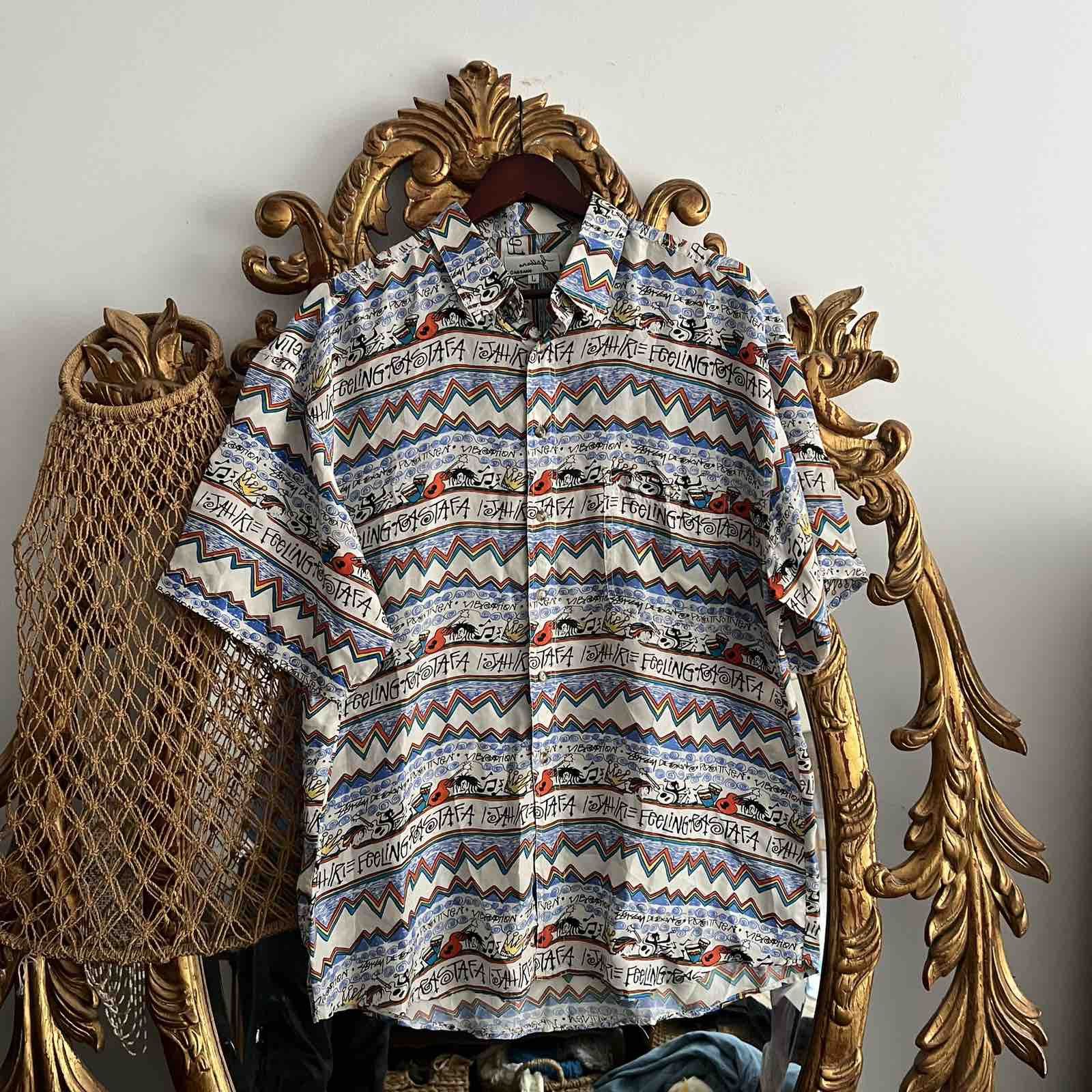 Other Vintage Stussy Hawaiian Button Up Shirt Silk Made In USA Size US L / EU 52-54 / 3 - 1 Thumbnail