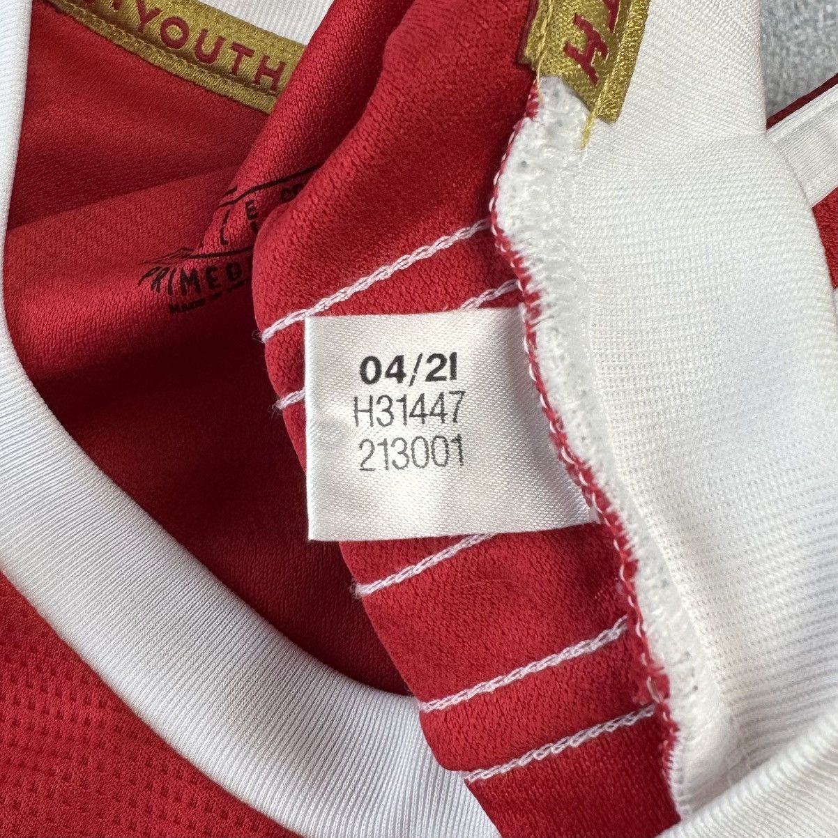 Adidas Manchester United 2021 2022 Home Shirt Adidas #25 Sancho Size US L / EU 52-54 / 3 - 16 Thumbnail