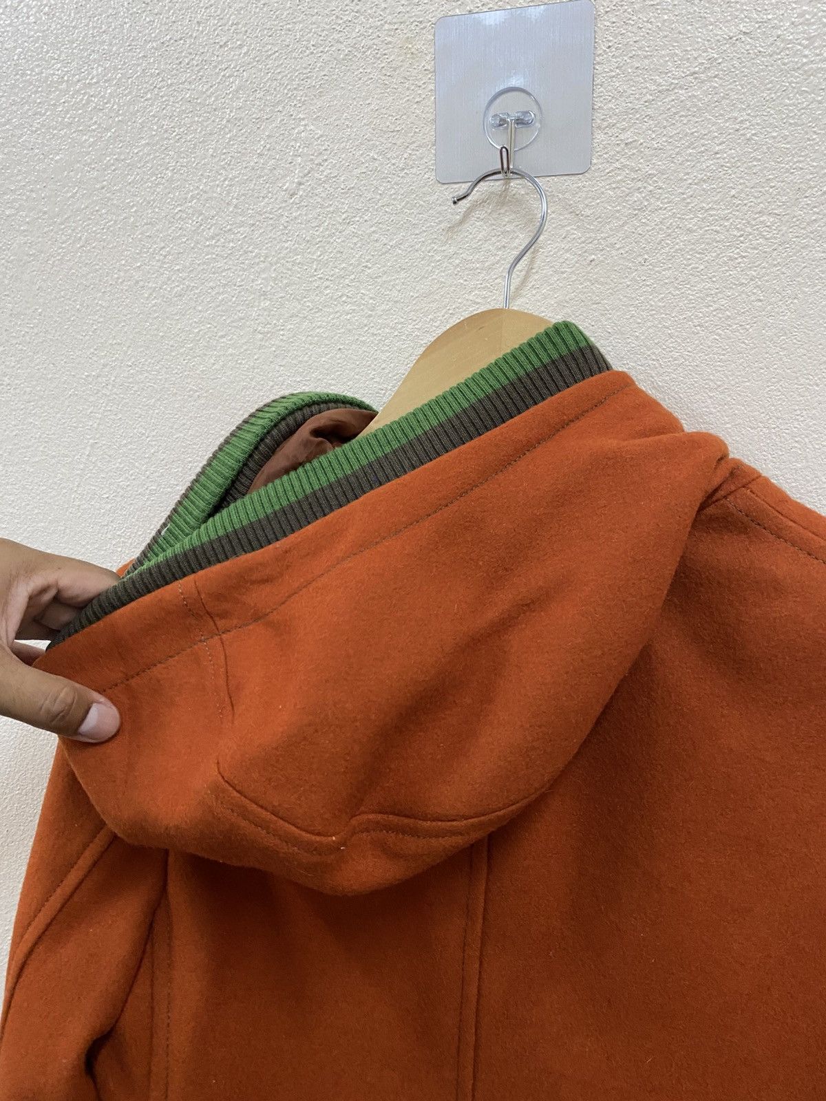 Issey Miyake Frabois Wool Duffle Coat Jacket Hoodie Size M / US 6-8 / IT 42-44 - 8 Thumbnail