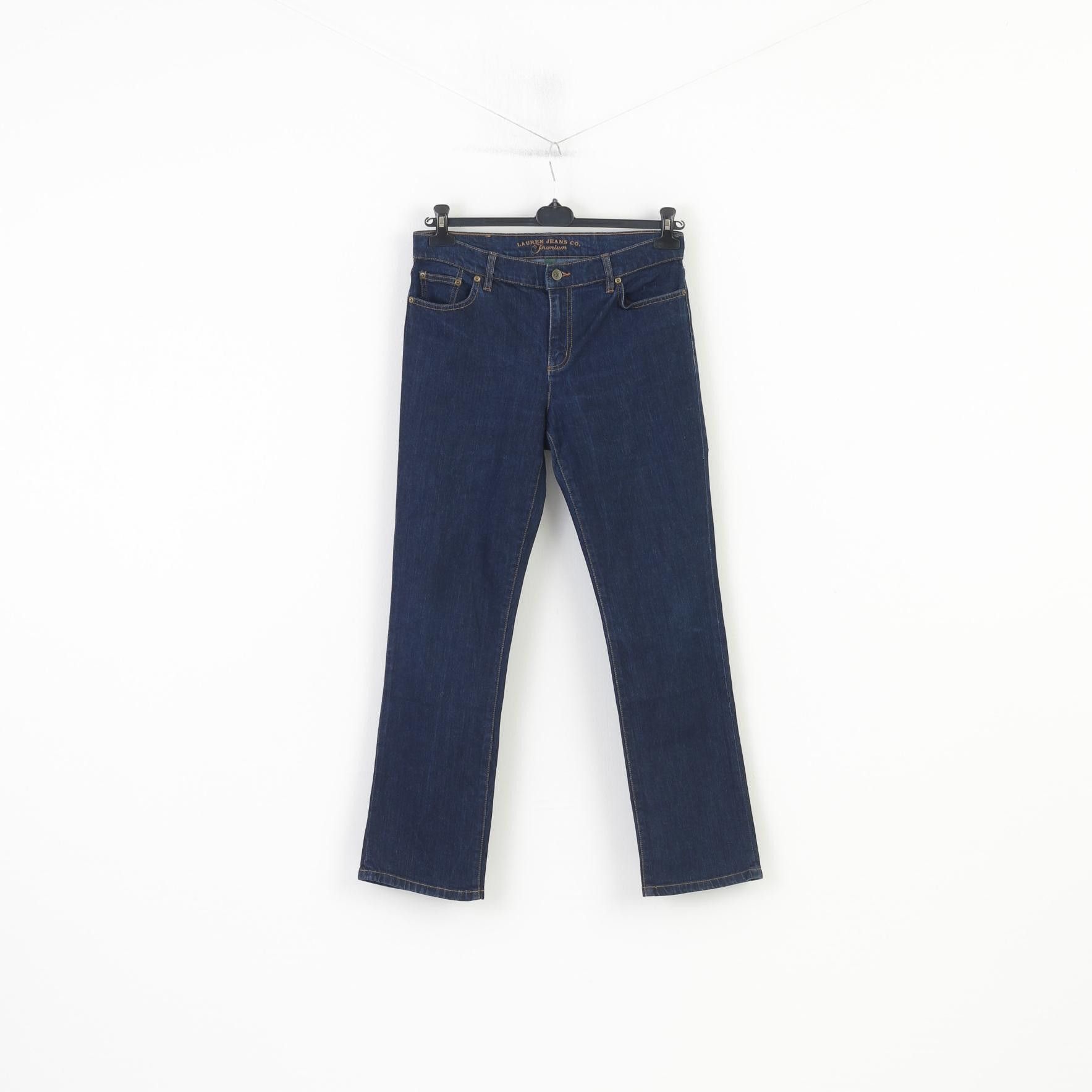 Lauren Ralph Lauren Lauren Jeans Co. Women 6 Trousers Navy Classic Staight 10907 Size 26" / US 2 / IT 38 - 1 Thumbnail