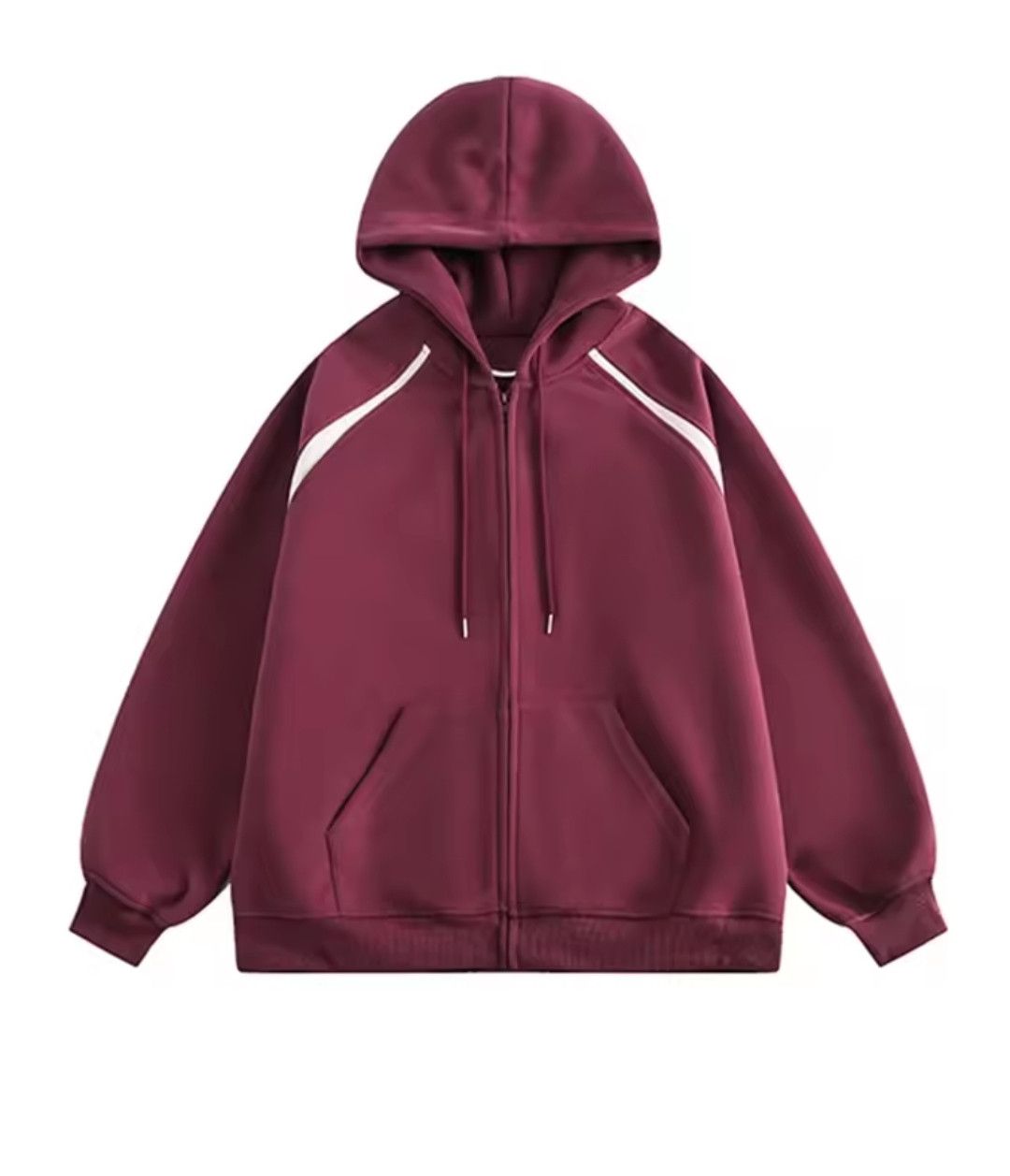 Japanese Brand × Vintage Y2K Wide Hood Stripe Patch Fleece Zippered Hoodie Size US XL / EU 56 / 4 - 4 Thumbnail