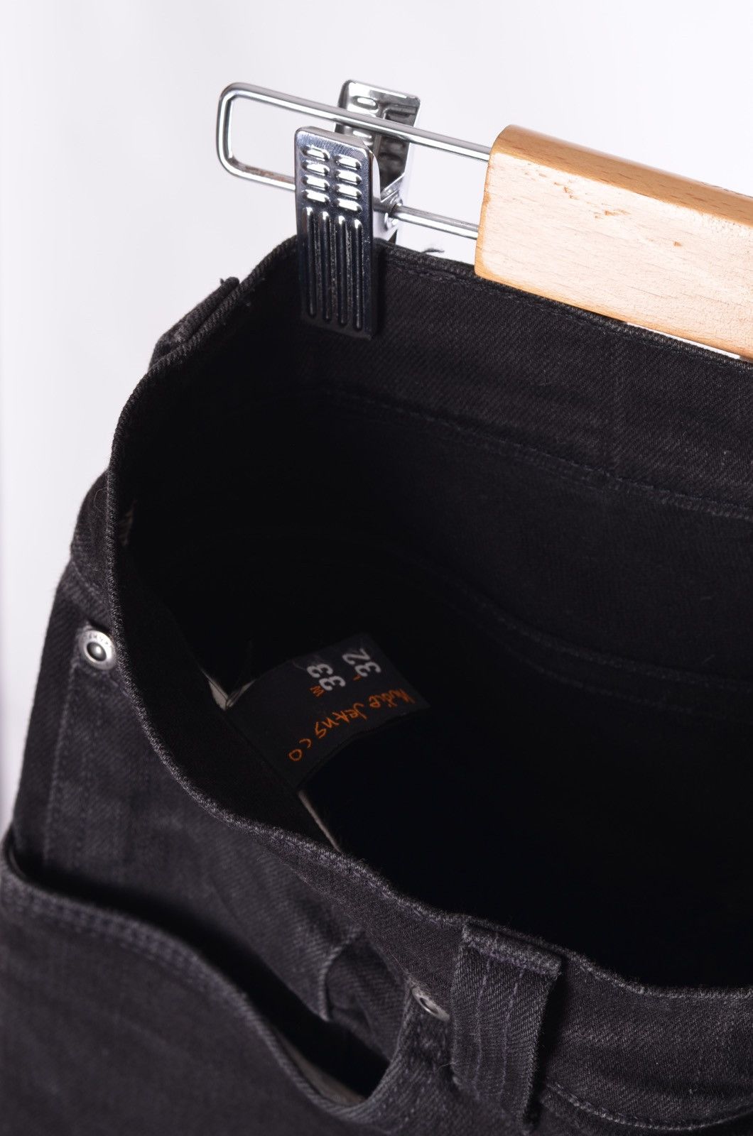 Nudie Jeans Nudie denim jeans grim tim org black ring size 33 Size US 33 - 4 Thumbnail