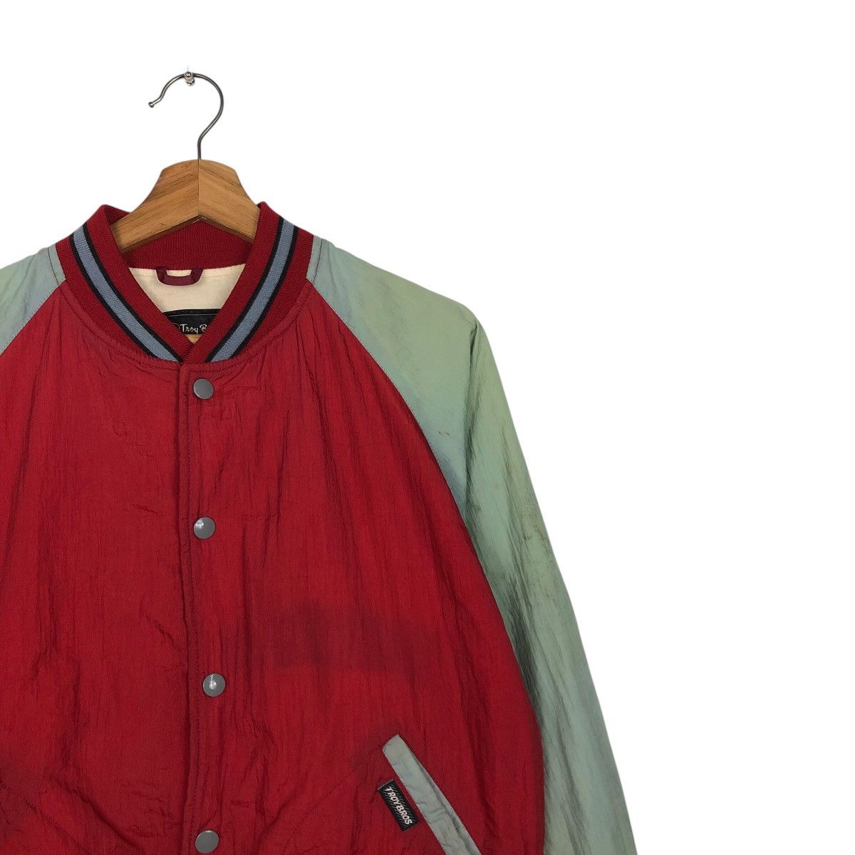 Japanese Brand 📌Vintage Varsity Bomber Jacket Troy Bros Issey Miyake Size US M / EU 48-50 / 2 - 7 Thumbnail
