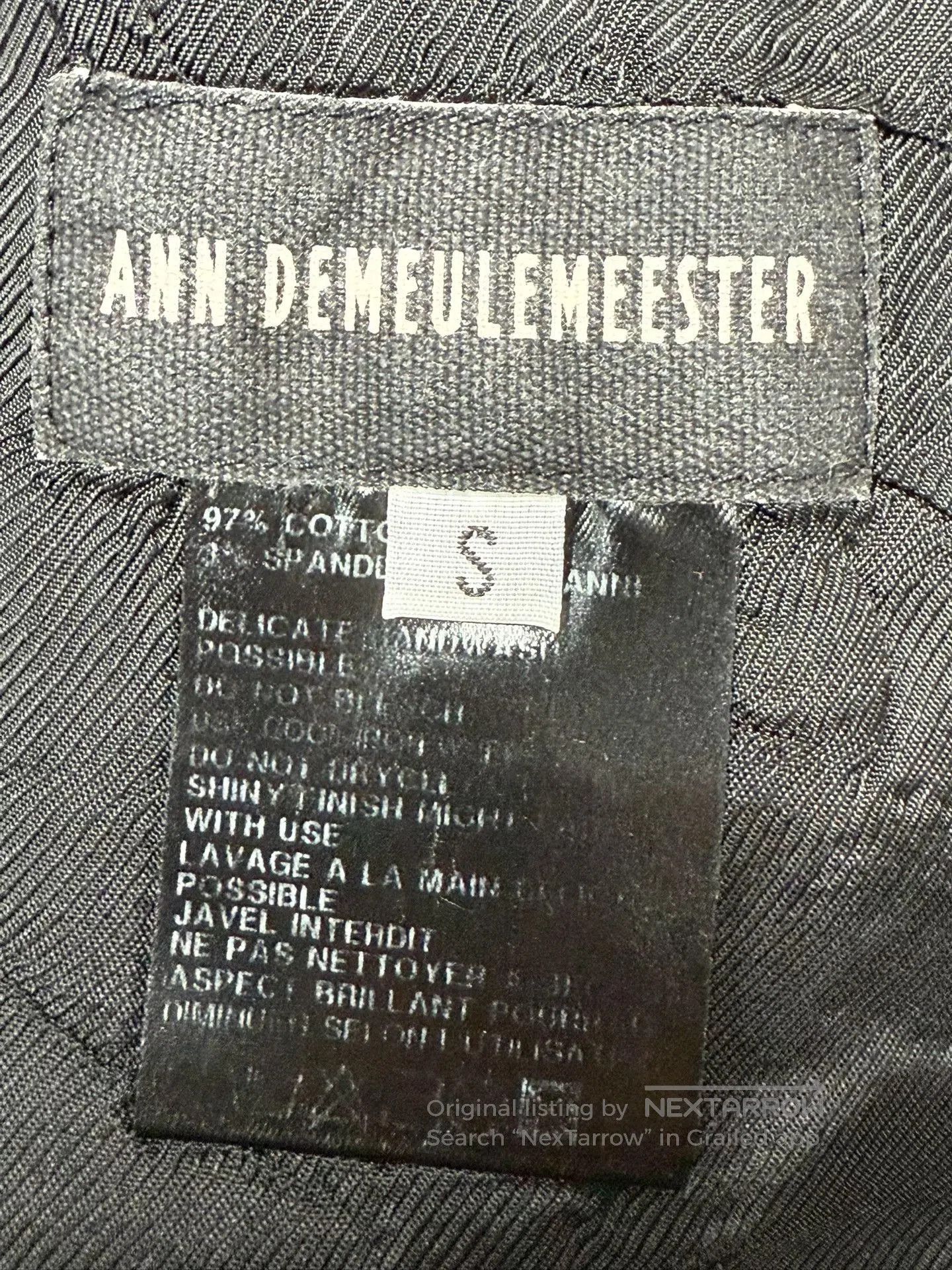 Ann Demeulemeester asymmetrical beige jacket size S. Size US S / EU 44-46 / 1 - 8 Thumbnail