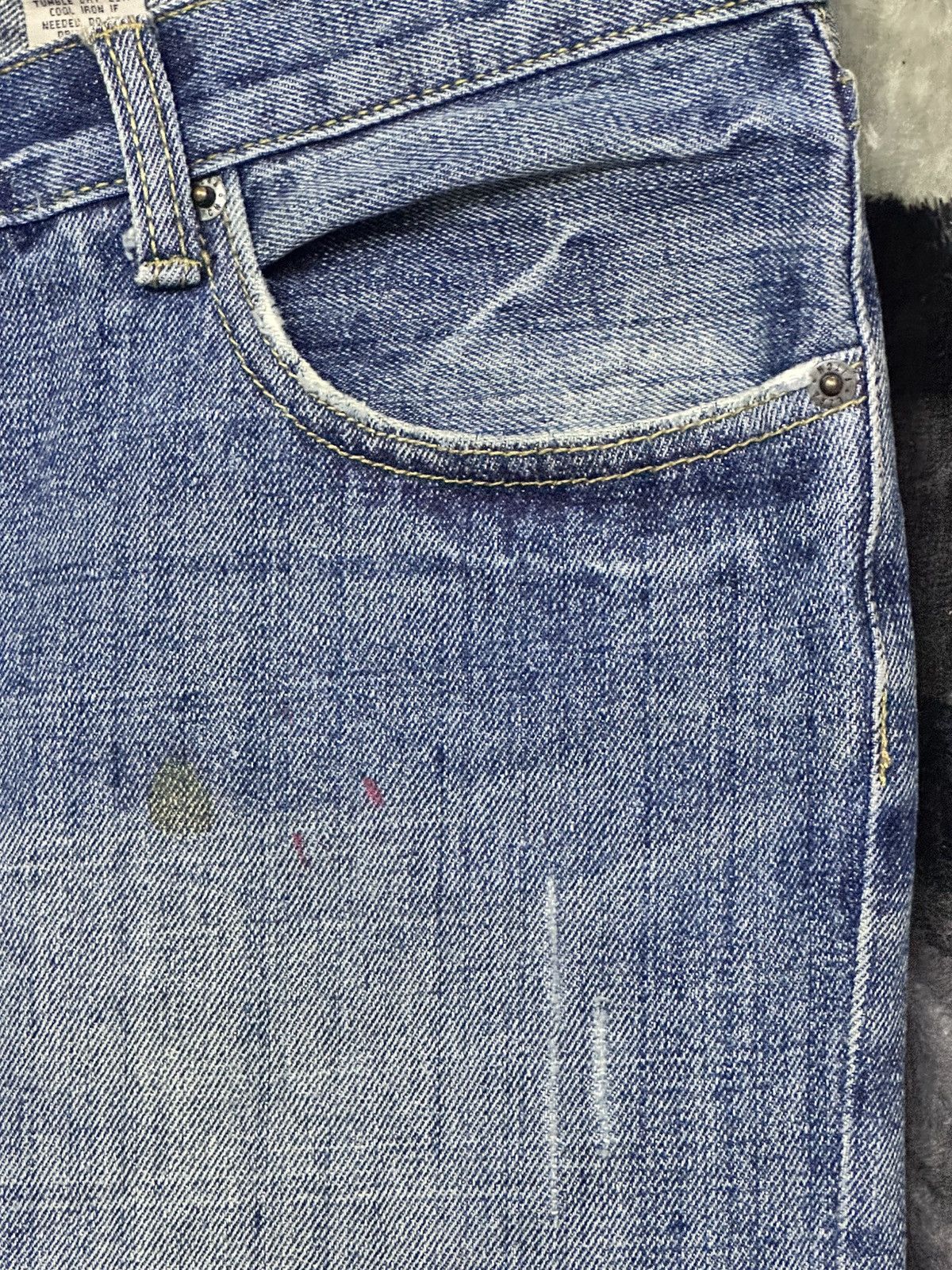 Abercrombie & Fitch Rare Drop 💥 Vintage Ezra Fitch Baggy Straight Jean LGB Style Size US 35 - 6 Thumbnail