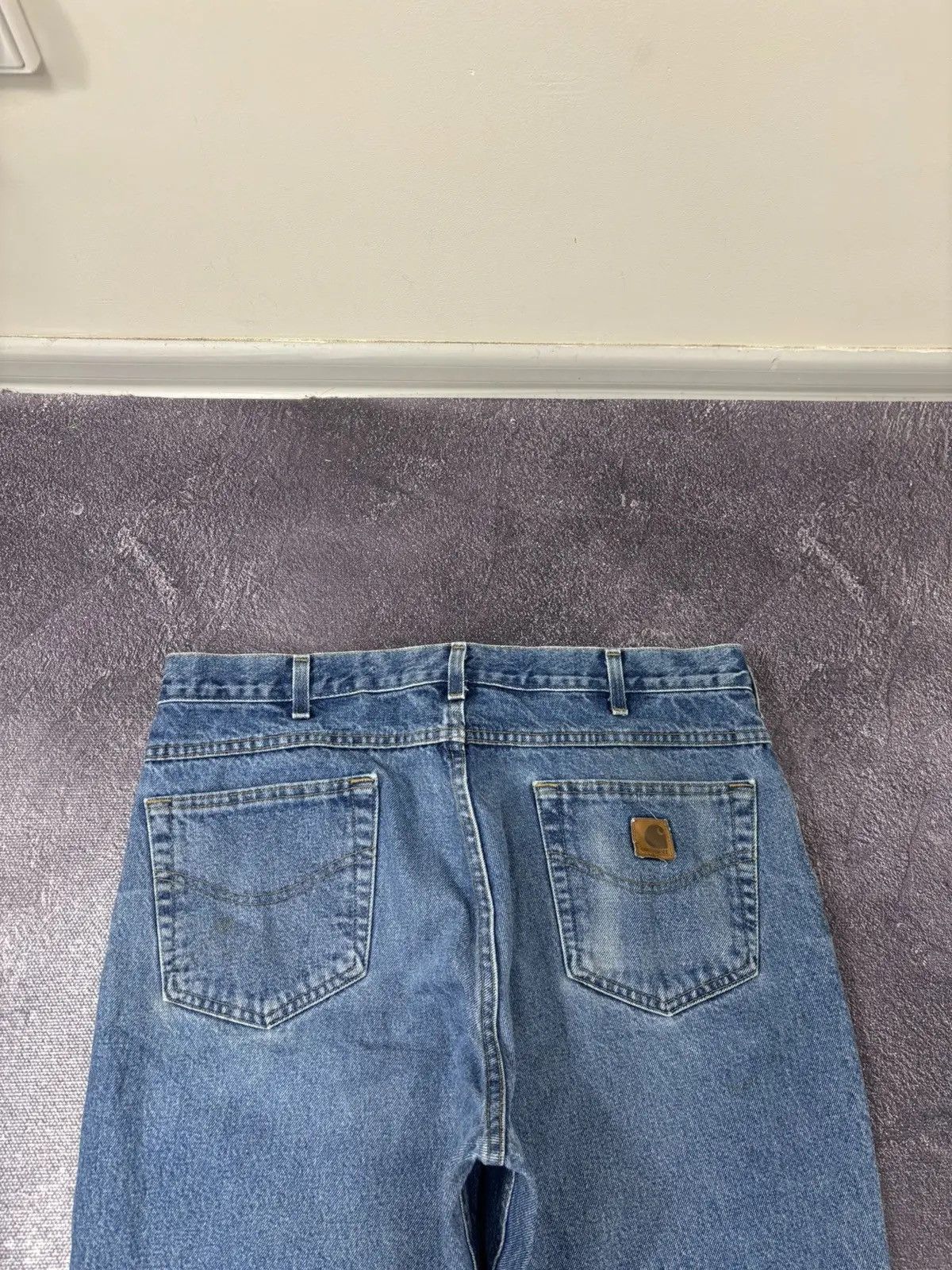 Carhartt × Vintage Vintage Carhartt Relaxed Fit Blue Hype Denim Baggy Jeans Size US 38 / EU 54 - 5 Thumbnail