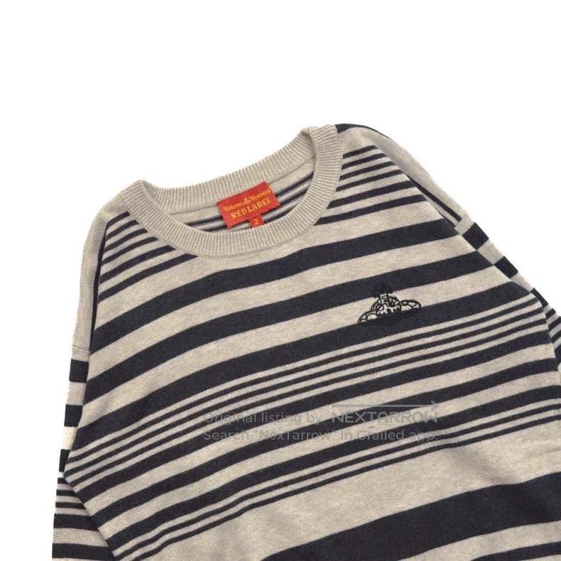 Vivienne Westwood Vivienne Westwood Striped Knit Sweater Top Size M / US 6-8 / IT 42-44 - 3 Thumbnail