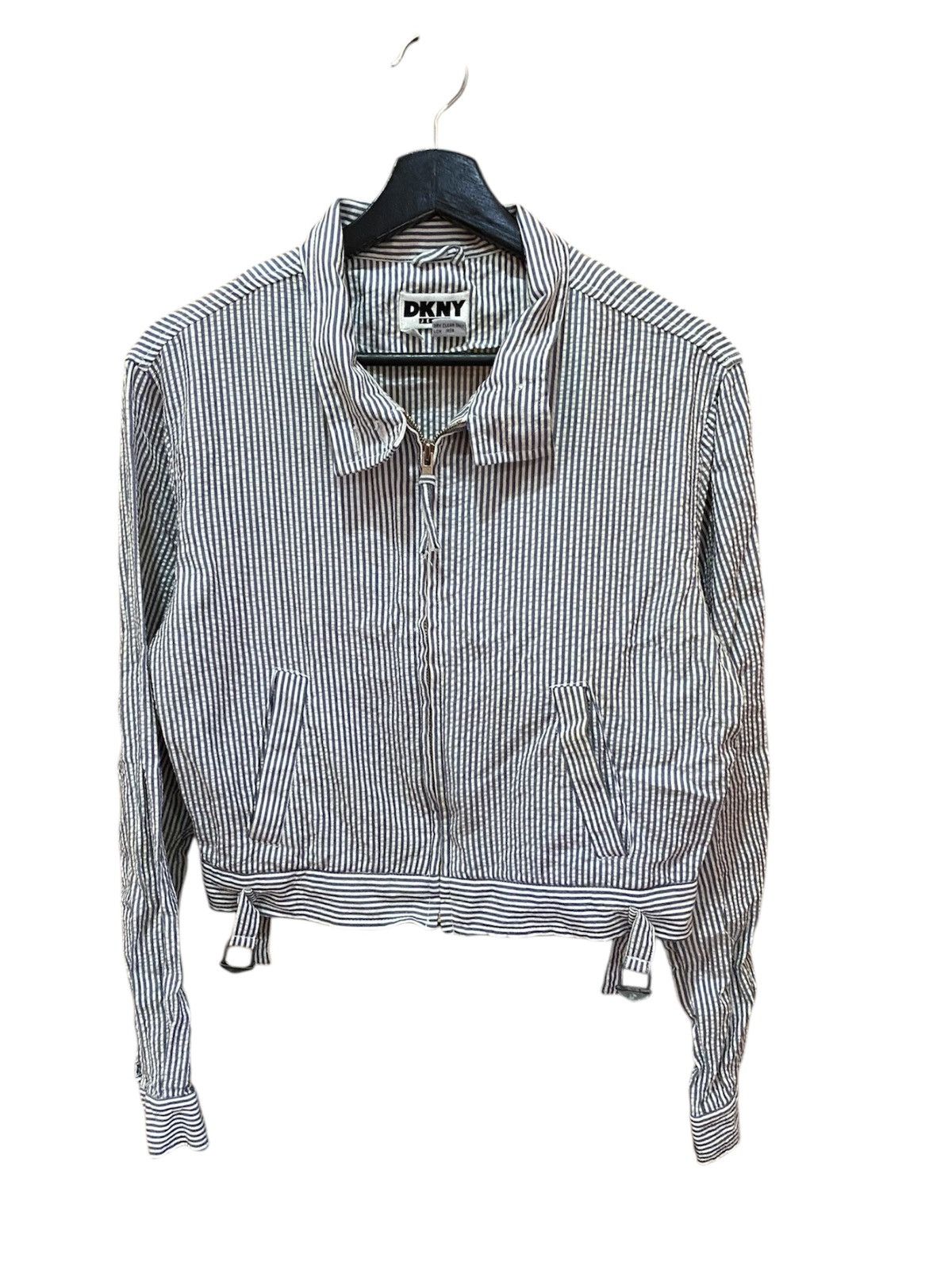DKNY VINTAGE DKNY HICKORY CROP JACKET Size L / US 10 / IT 46 - 1 Thumbnail