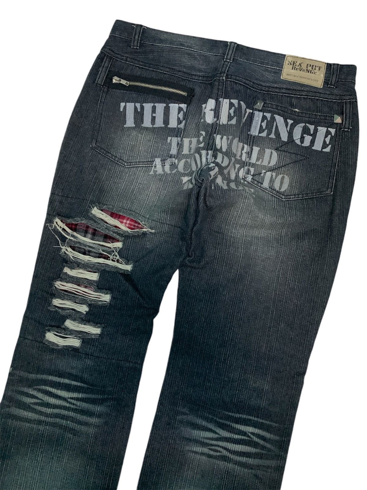 Le Grande Bleu (L.G.B.) Seditionaries Punk Sex Pot Revenge Denim Size US 32 / EU 48 - 6 Thumbnail