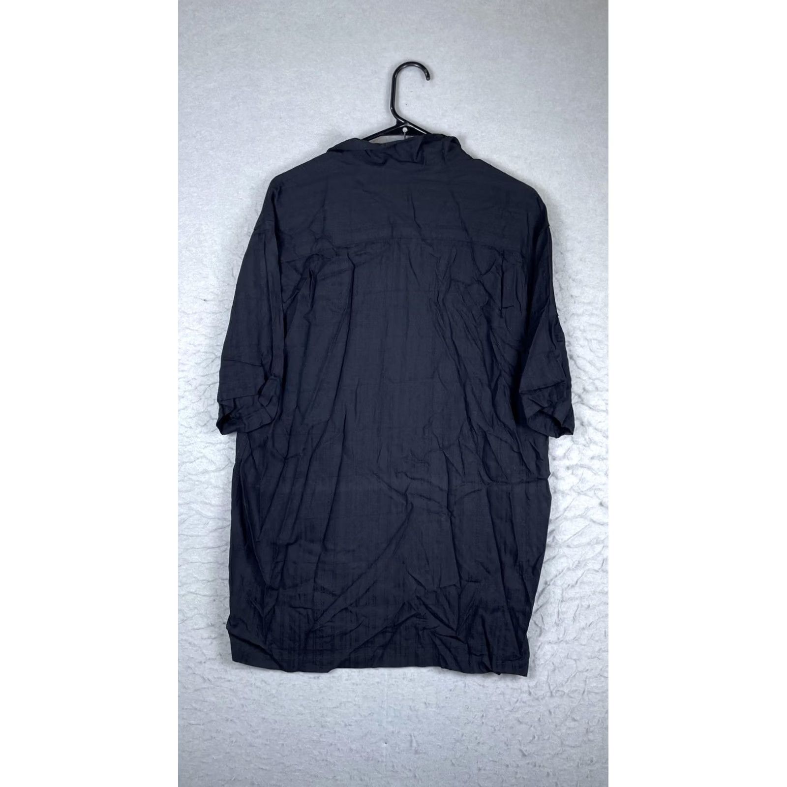 Vintage Caribbean Shirt Mens Medium Black Stripe Short Sleeve Button Front Casual Size US M / EU 48-50 / 2 - 5 Thumbnail
