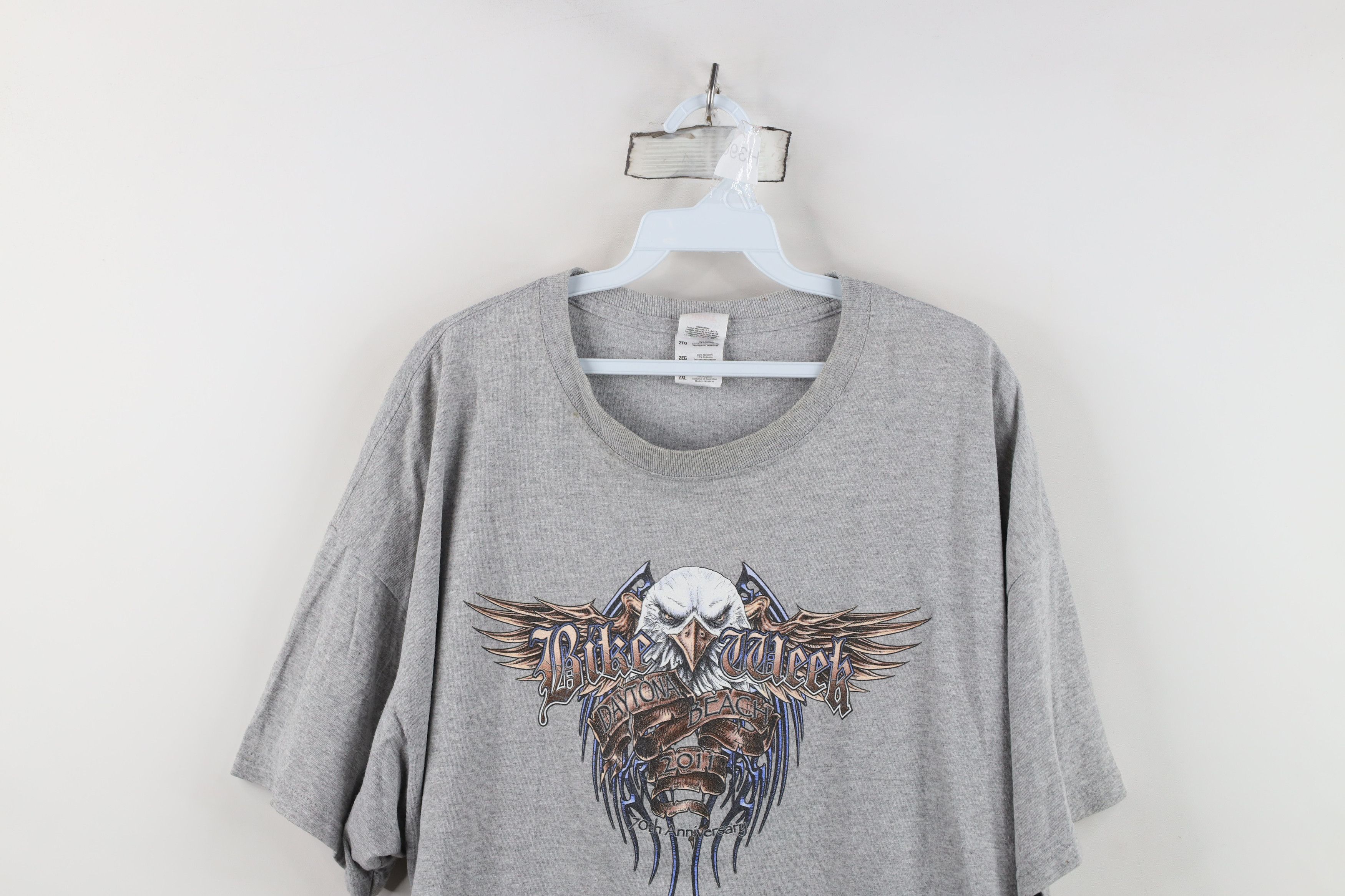 Vintage Vintage Y2K Bike Week Tribal Eagle Short Sleeve T-Shirt Size US XXL / EU 58 / 5 - 2 Thumbnail