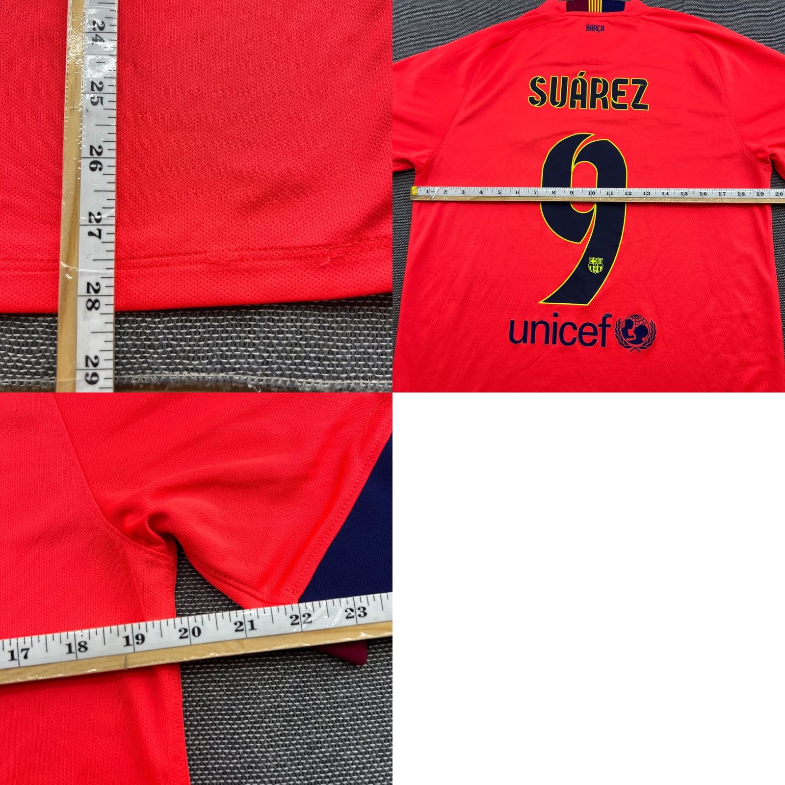 Nike Nike Barcelona 2014 2015 Away Suarez Football Jersey Mens Medium Shirt Orange Short Sleeve Moisture Wicking Quick Dry Sports Football Size US M / EU 48-50 / 2 - 10 Thumbnail