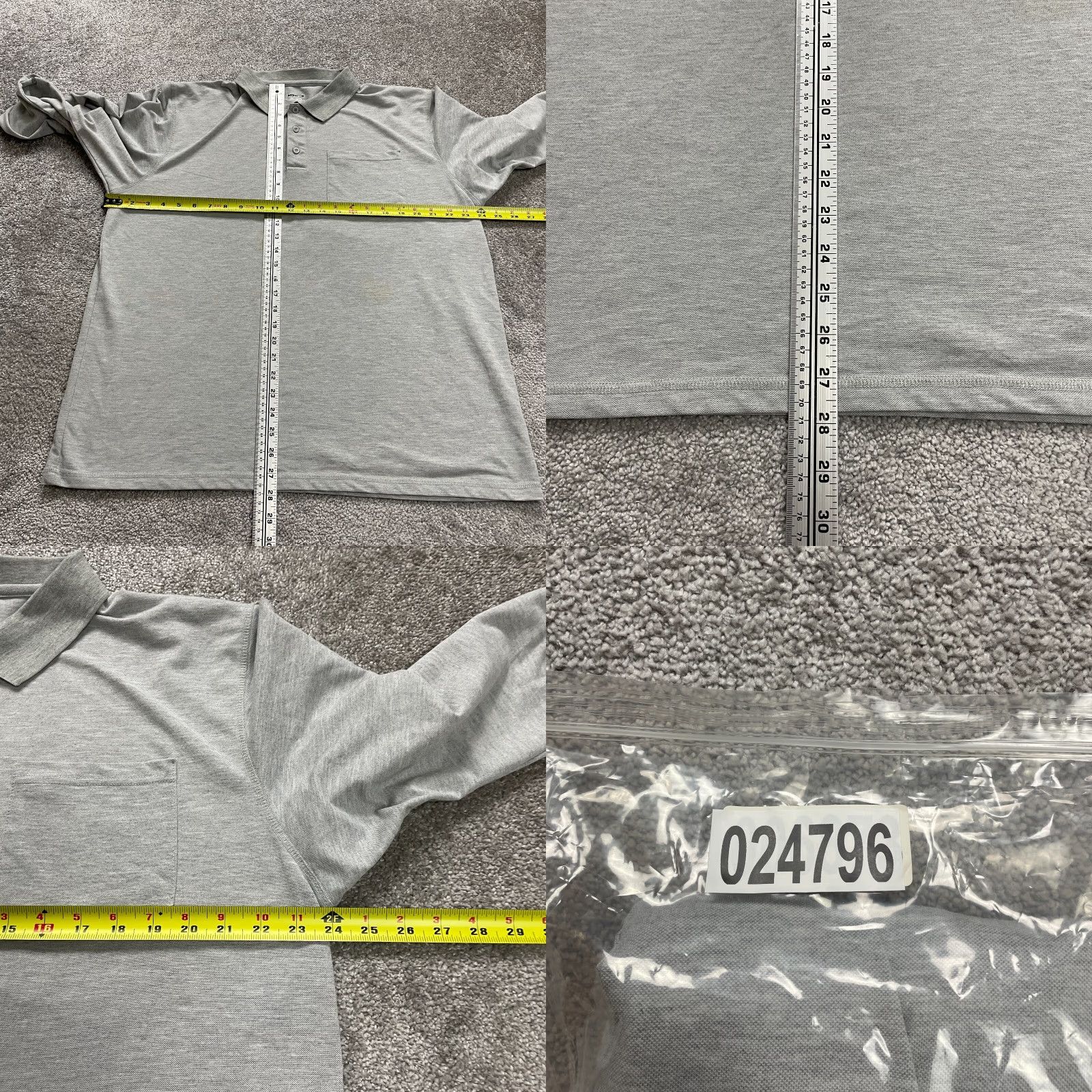 Vintage Moheen Cool Dri Polo Shirt Mens 2XL Gray Long Sleeve Collared Casual Pocket Top Size US XXL / EU 58 / 5 - 8 Thumbnail