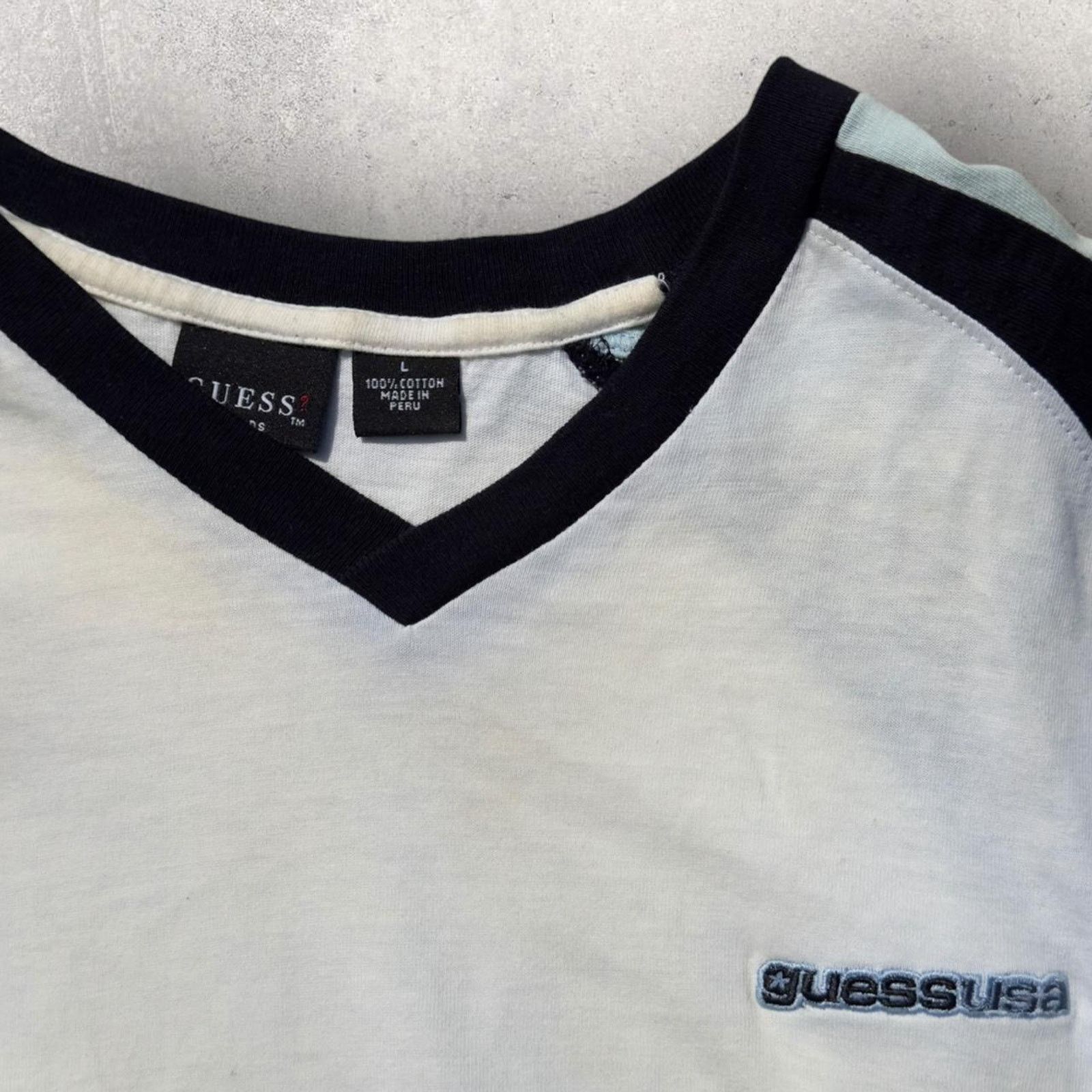 Guess × Vintage Vintage Guess USA T-Shirt Size US L / EU 52-54 / 3 - 3 Thumbnail