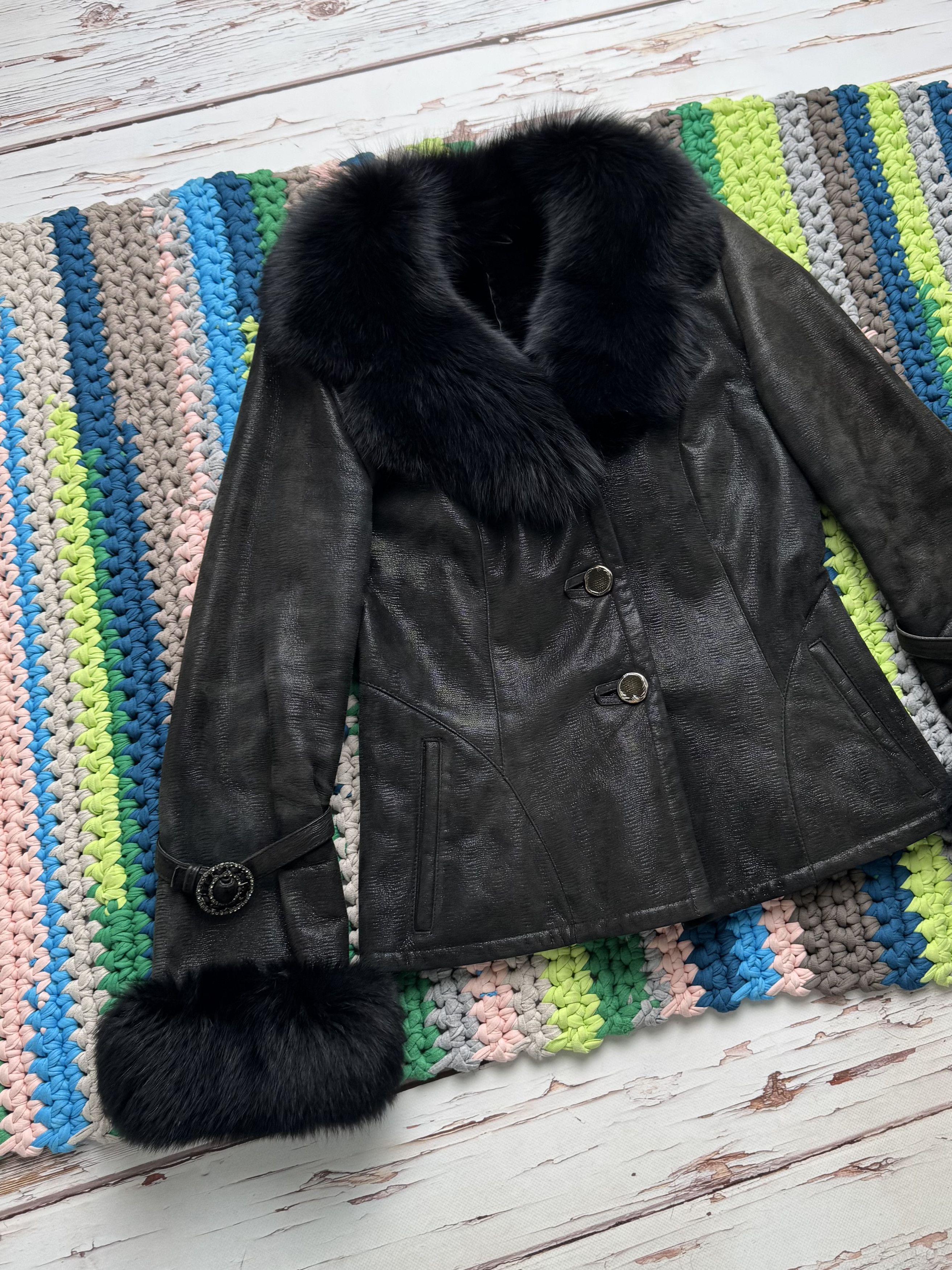 Vintage Vintage Real Sheepskin Cropped Jacket (D15)(D10) Size S / US 4 / IT 40 - 6 Thumbnail