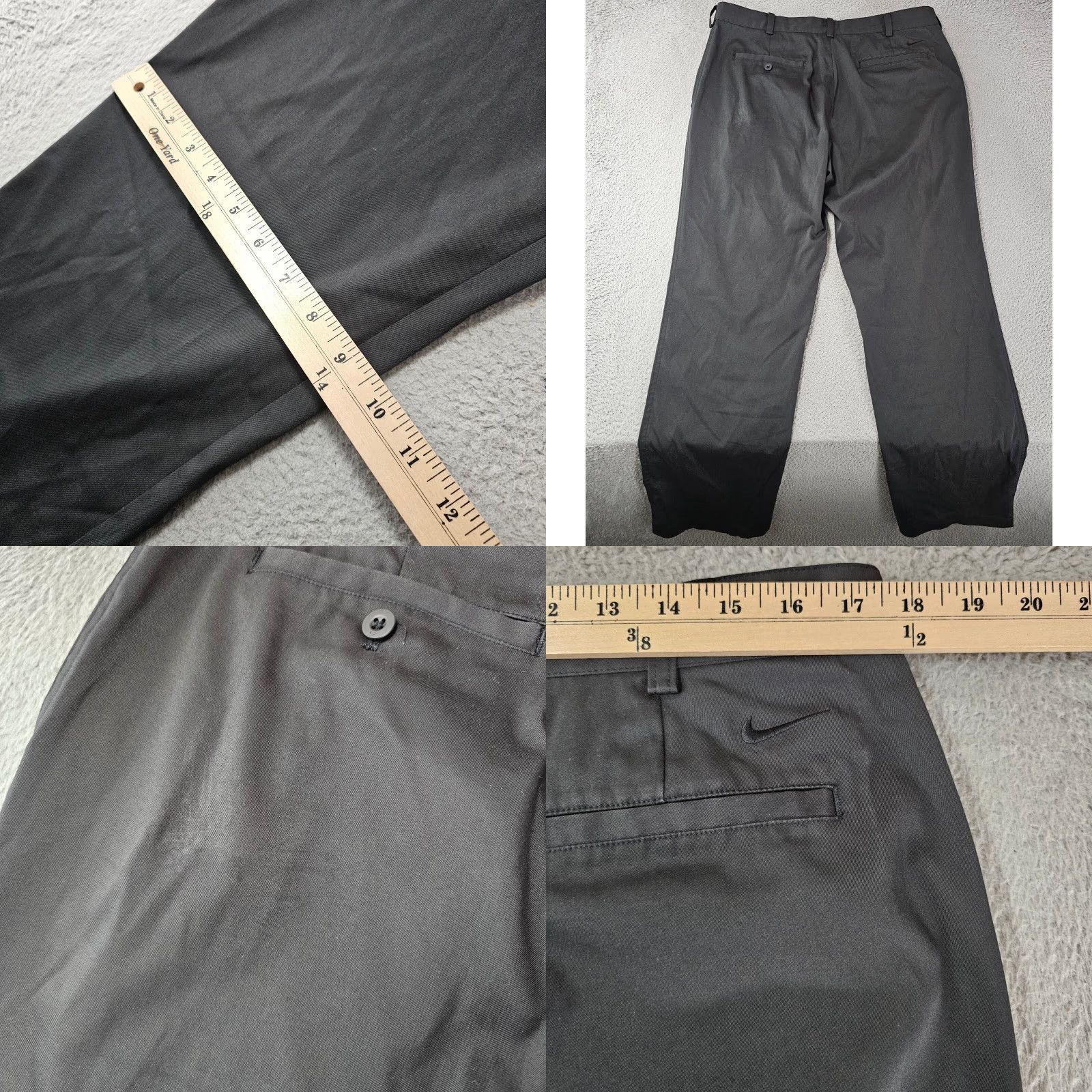 Nike Nike Dri Fit Tech Golf Pants Mens 34x32 Black Flat Front Wicking Stretch 472532 Size US 34 / EU 50 - 8 Thumbnail