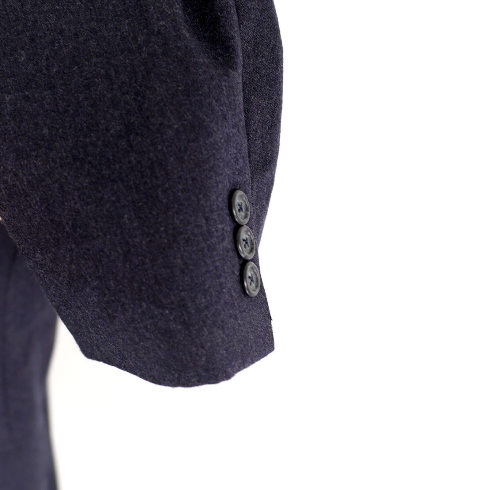 Austin Reed DAMAGED Austin Reed Blue Flannel Wool 2 Button Blazer 40R Ti Size 40R - 3 Thumbnail