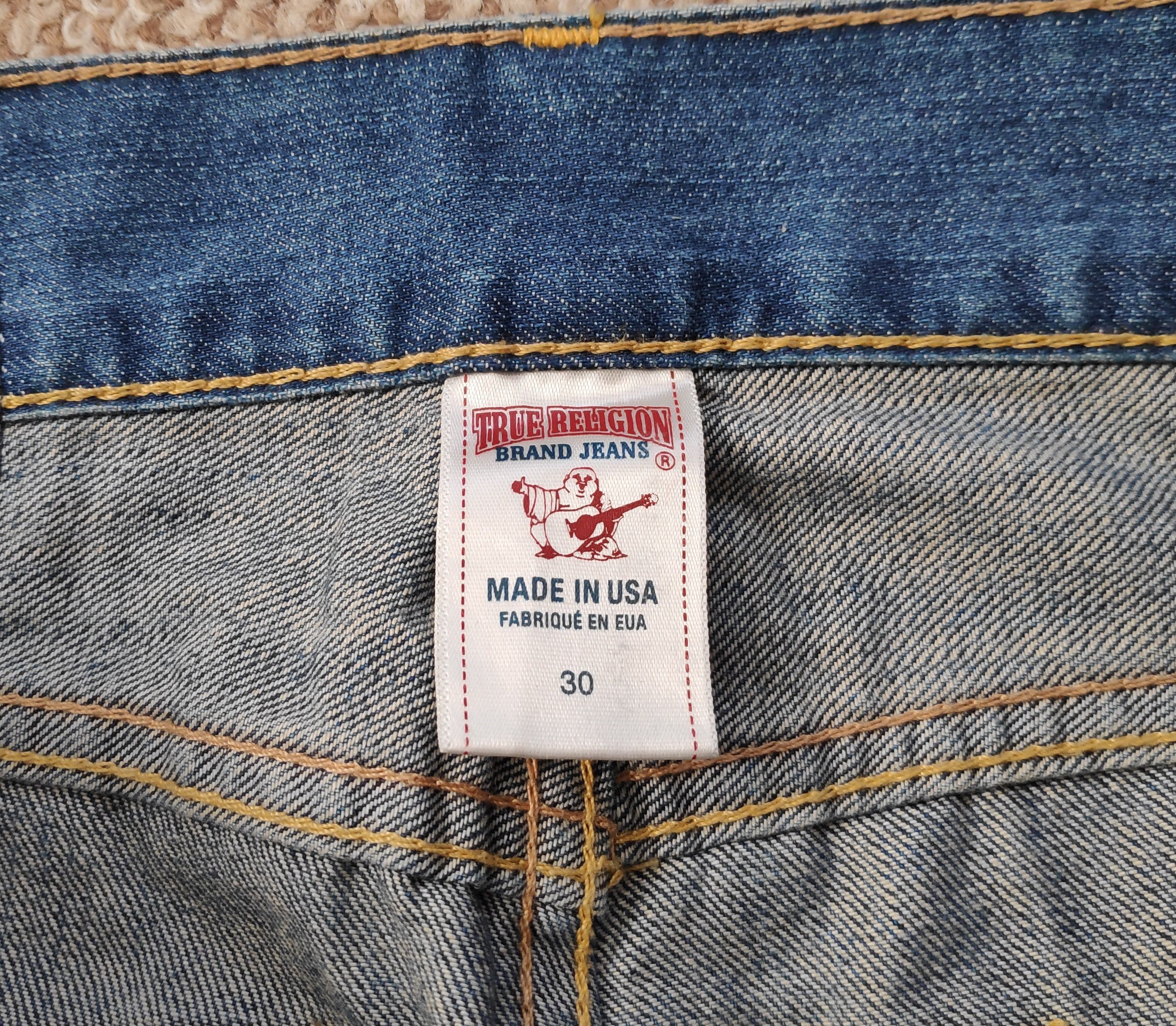 True Religion Vintage y2k True Religion Straight Denim Jeans made in USA Size US 30 / EU 46 - 9 Thumbnail