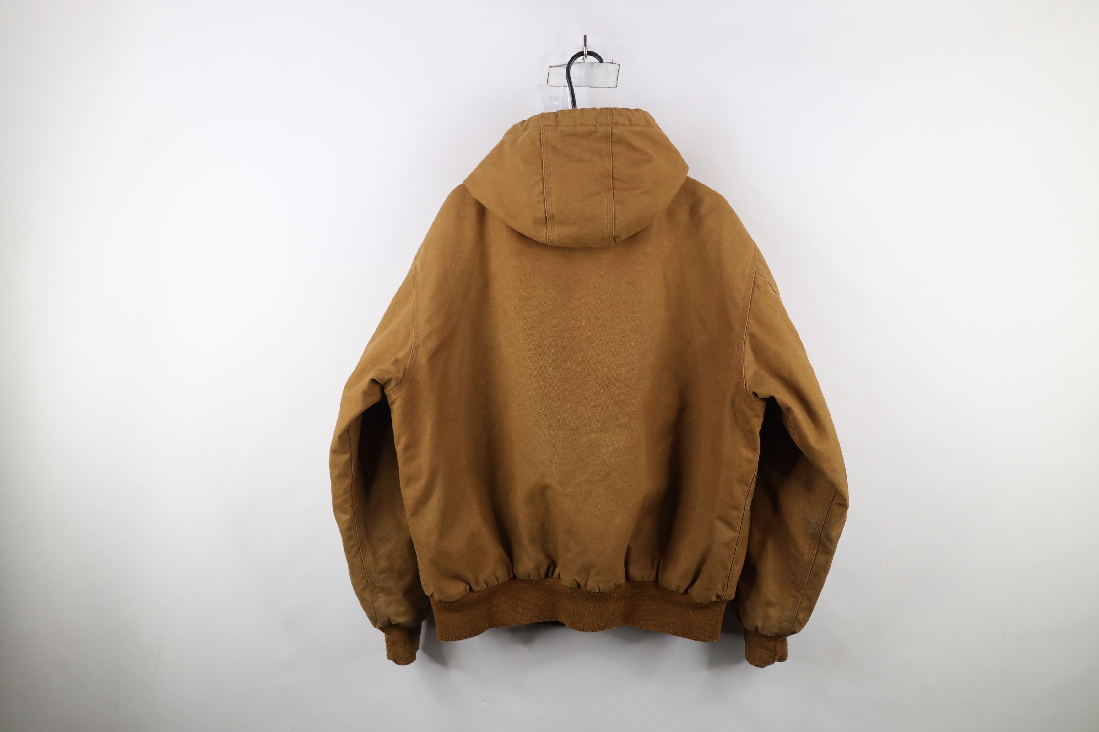 Vintage Vintage Owens Corning Quilted Canvas Full Zip Hooded Jacket Size US XL / EU 56 / 4 - 14 Thumbnail