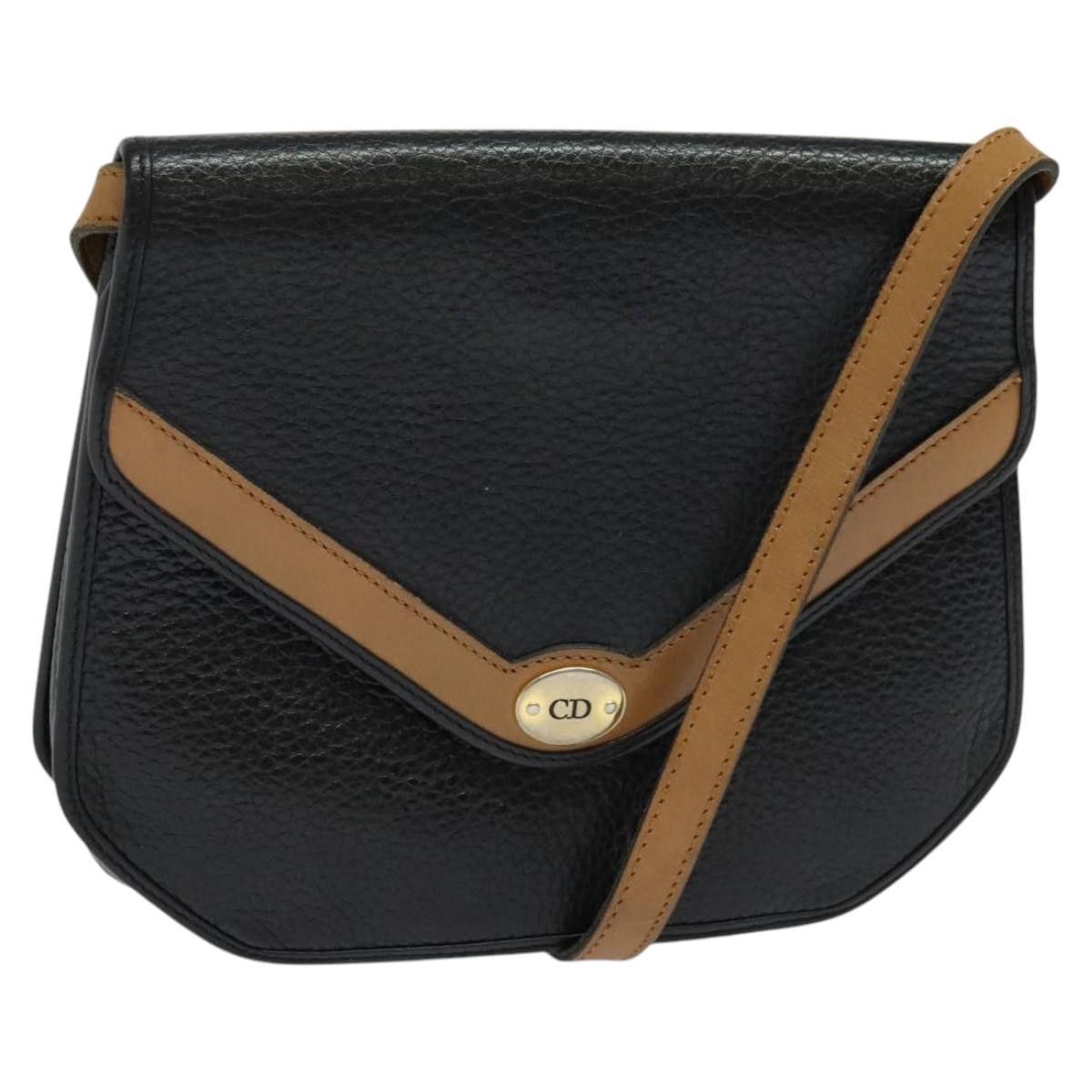Dior DIOR Shoulder Bag Leather Black Gold Size ONE SIZE - 1 Thumbnail
