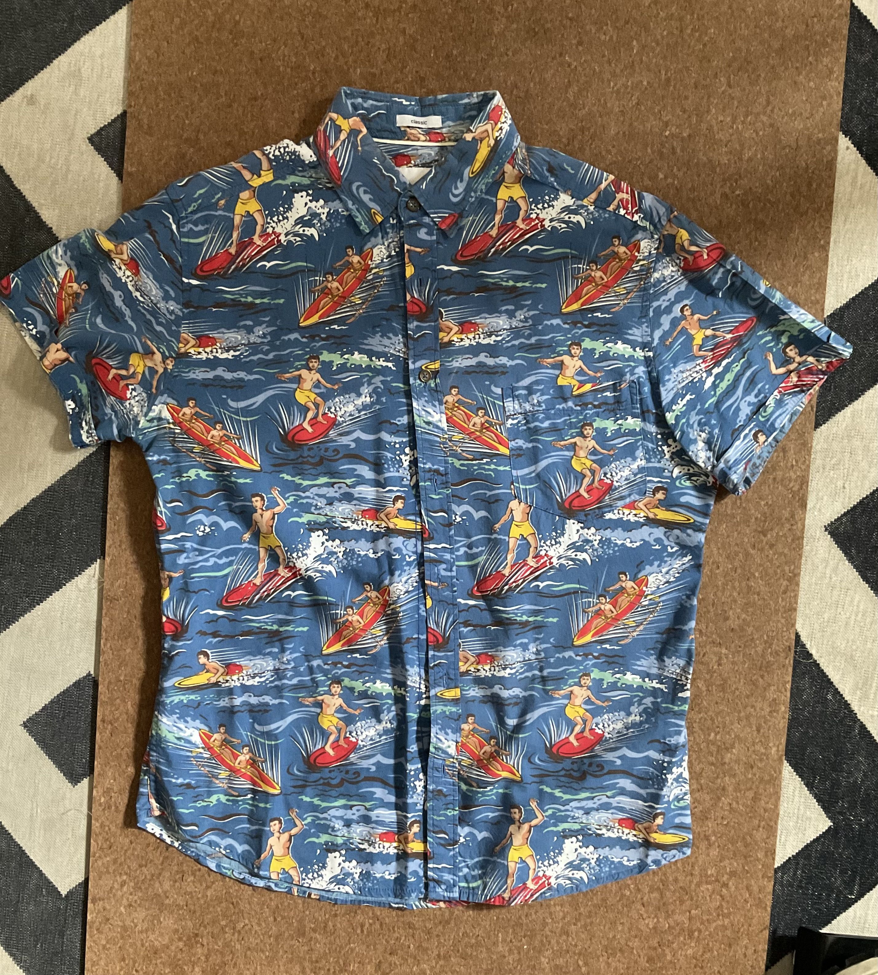 Paper Denim & Cloth Paper Denim & Cloth Hot Hawaiian Surfer Button Up Shirt Size US S / EU 44-46 / 1 - 1 Thumbnail