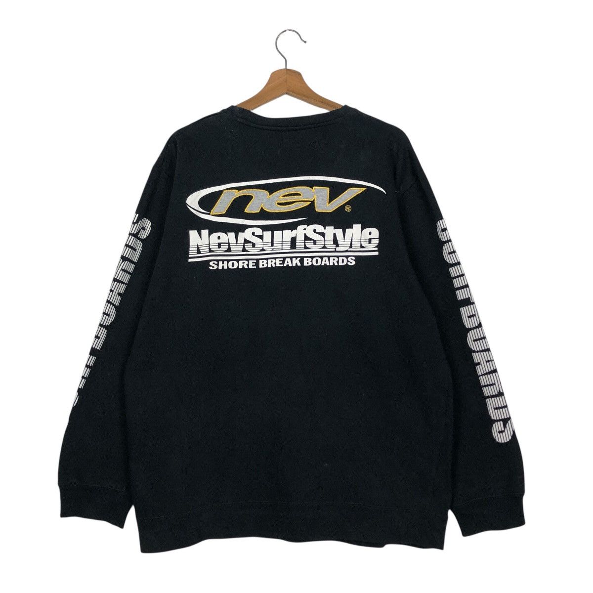 Vintage 📌Vintage Sweatshirt Nev Surf Style Shore Break Boards Size US L / EU 52-54 / 3 - 9 Thumbnail