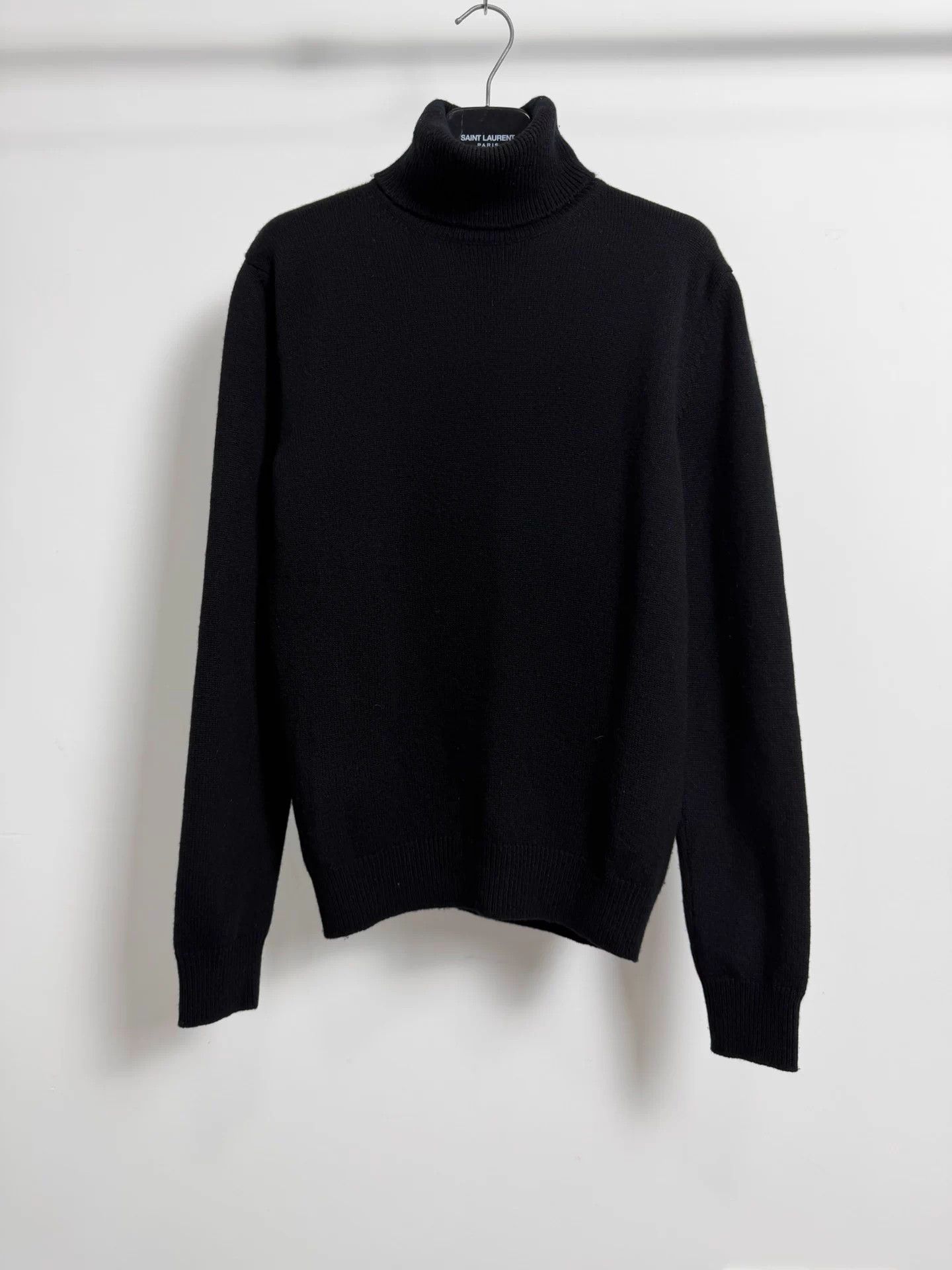Saint Laurent Paris SLP 16fw Black Turtleneck Cashmere Sweater XS Size US XS / EU 42 / 0 - 1 Thumbnail