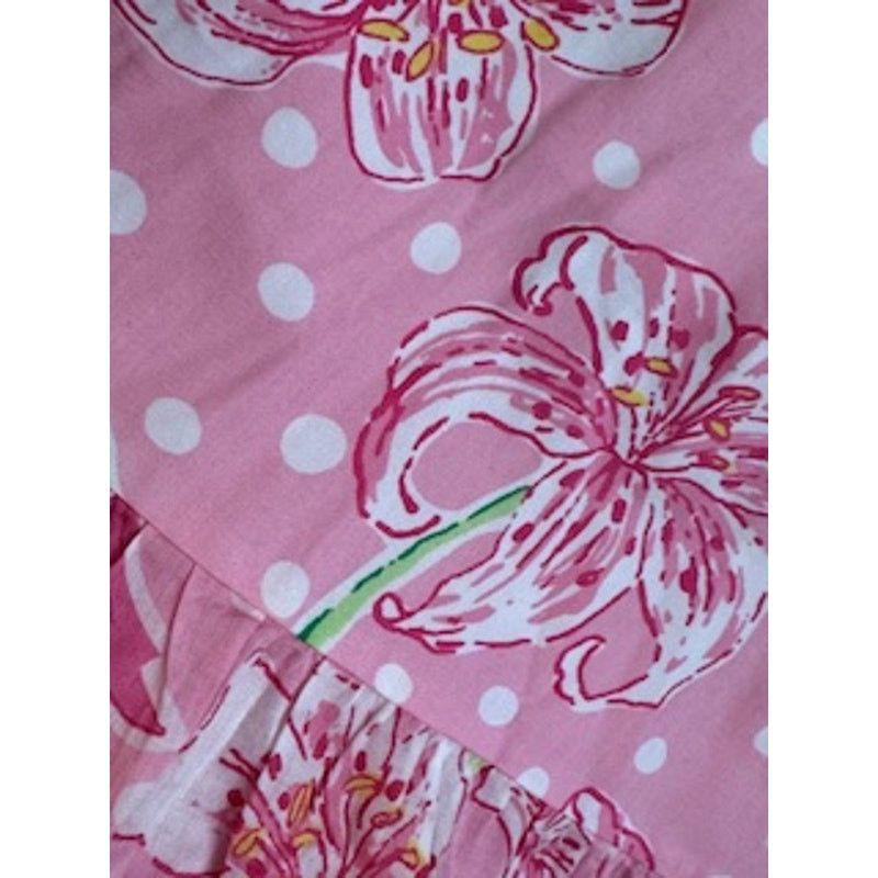 Lilly Pulitzer Lilly Pulitzer Women Nikita Pink Floral Ruffle Mini Skirt 4 Size 27" / US 4 / IT 40 - 4 Thumbnail