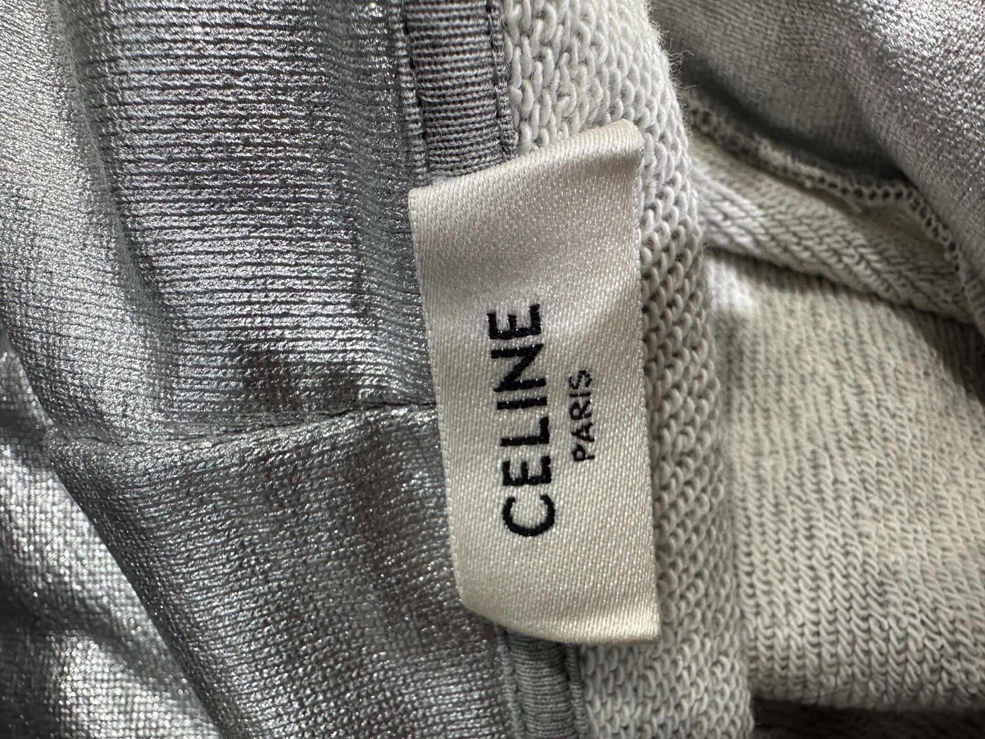 Celine Celine silver letter logo hoodie L like new Size US L / EU 52-54 / 3 - 4 Thumbnail
