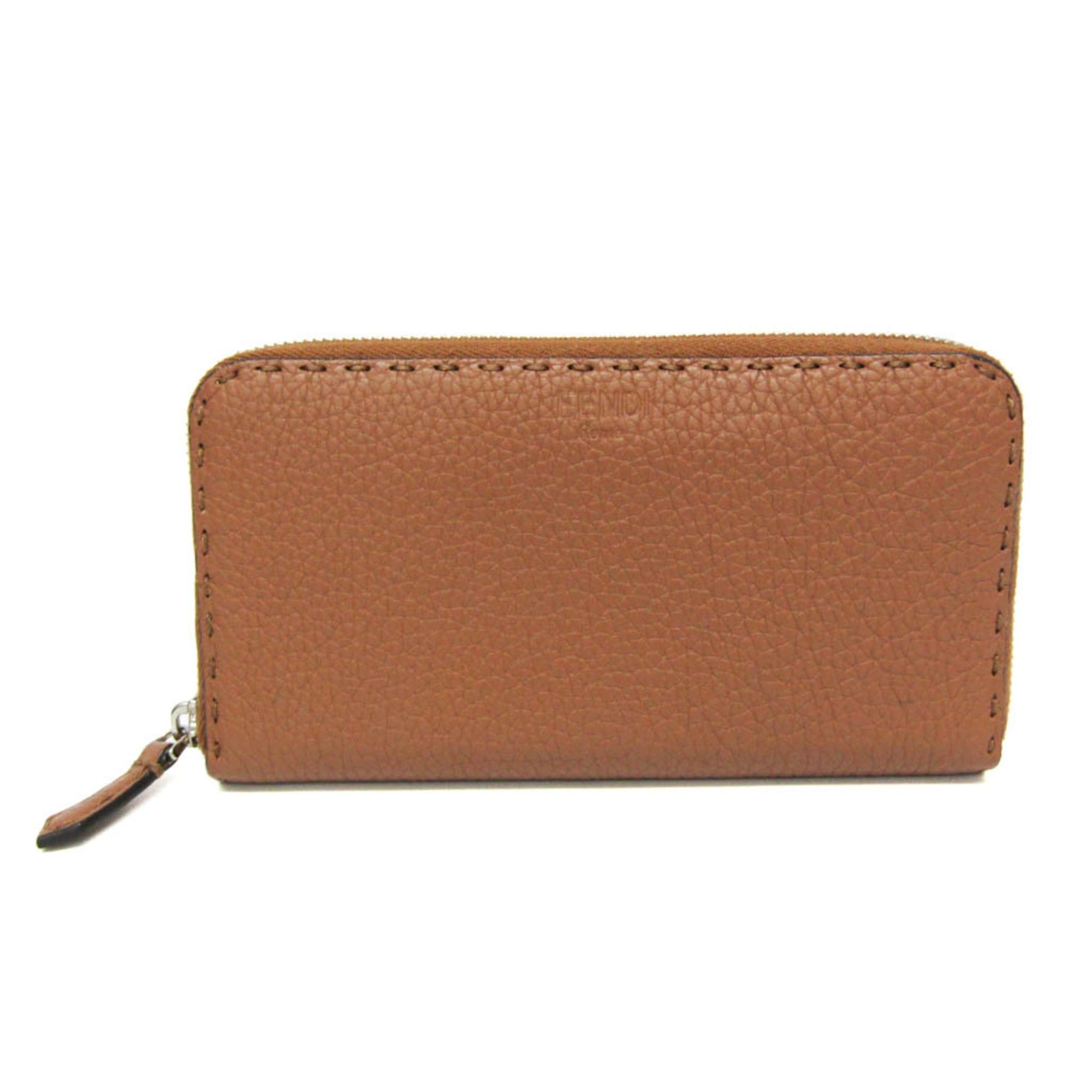 Fendi Fendi Selleria Zip Around Wallet 8M0299 Women's Leather Long Wallet (bi-fold) Light Brown Size ONE SIZE - 1 Thumbnail