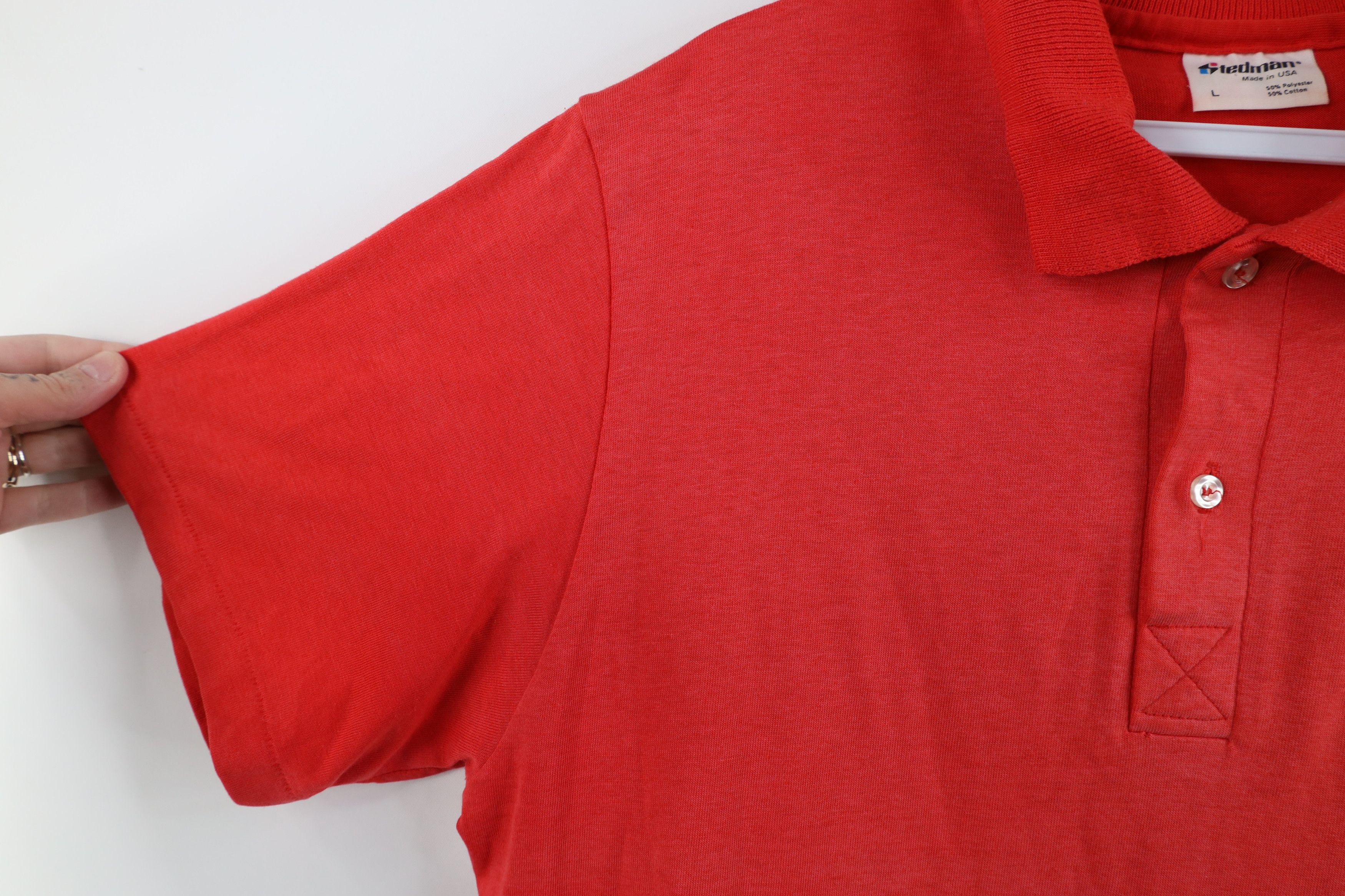 Vintage Vintage 90s Minor League Baseball Baseball Polo Red USA Size US L / EU 52-54 / 3 - 7 Thumbnail
