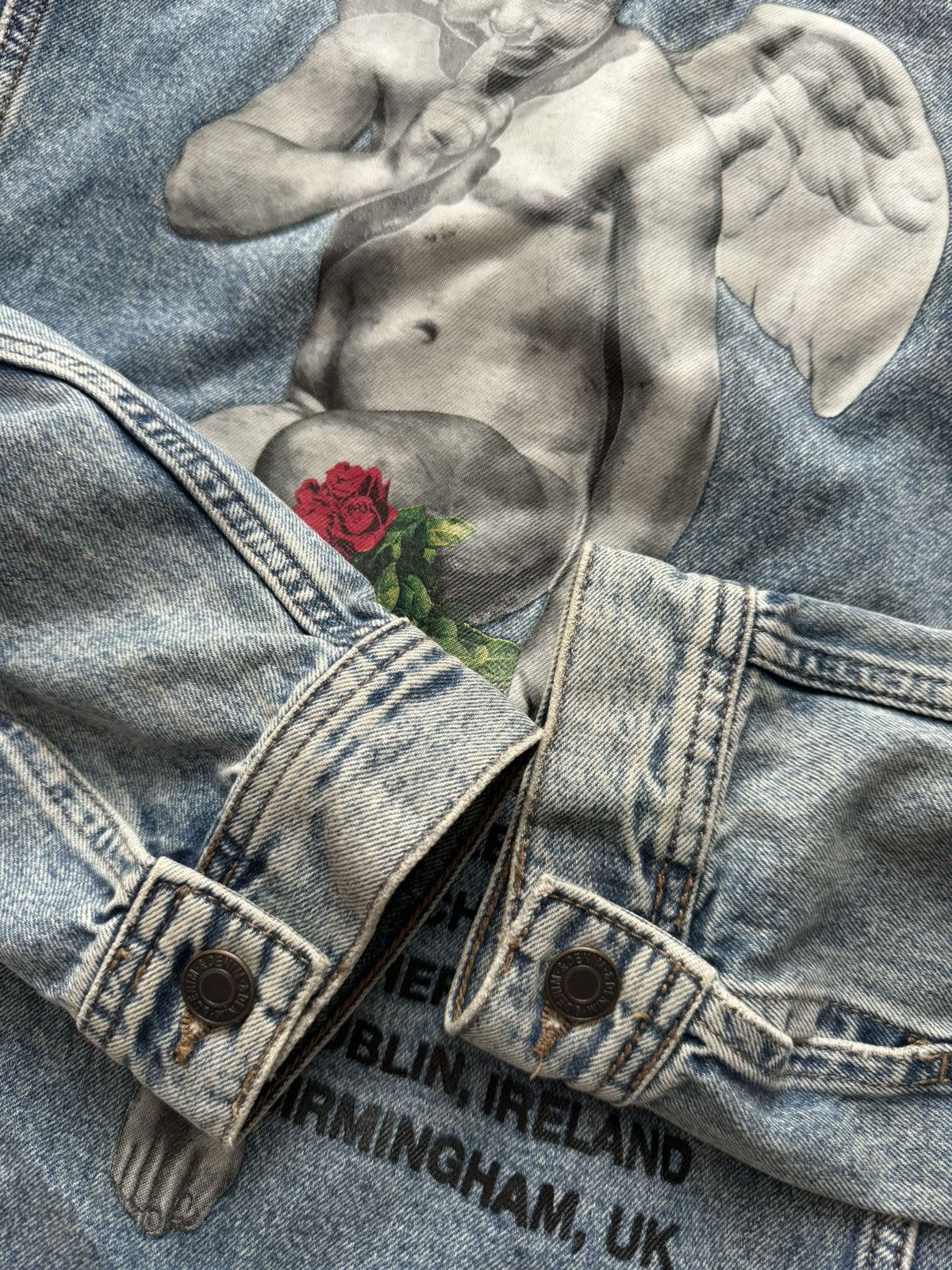 H&M × Young Thug Young Thug Denim Cherub YSL Limited Release H&M Jacket Rap Size US L / EU 52-54 / 3 - 4 Thumbnail