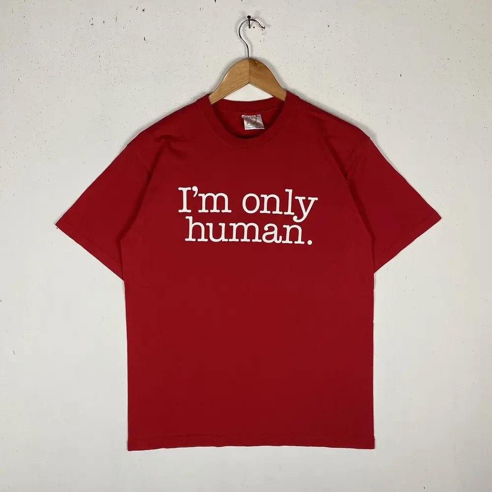 Vintage DARWIN AWARDS "I'm Only Human. You've Been Warned" Funny Tee Size US M / EU 48-50 / 2 - 2 Thumbnail