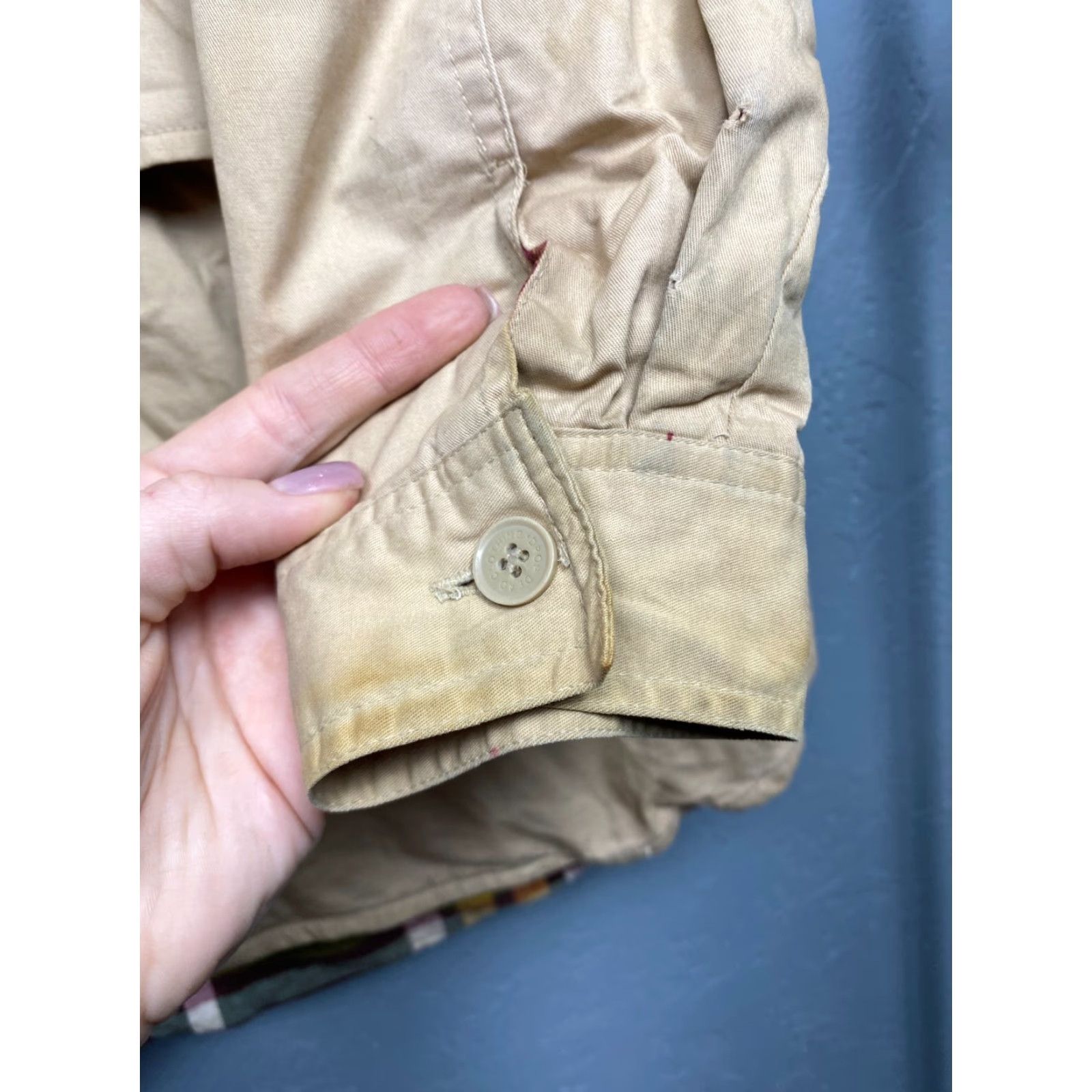 Vintage Drop Dead Parka Jacket Mens M Beige Cotton Solid Zip - Vintage? No - Regular Size Size US M / EU 48-50 / 2 - 6 Thumbnail