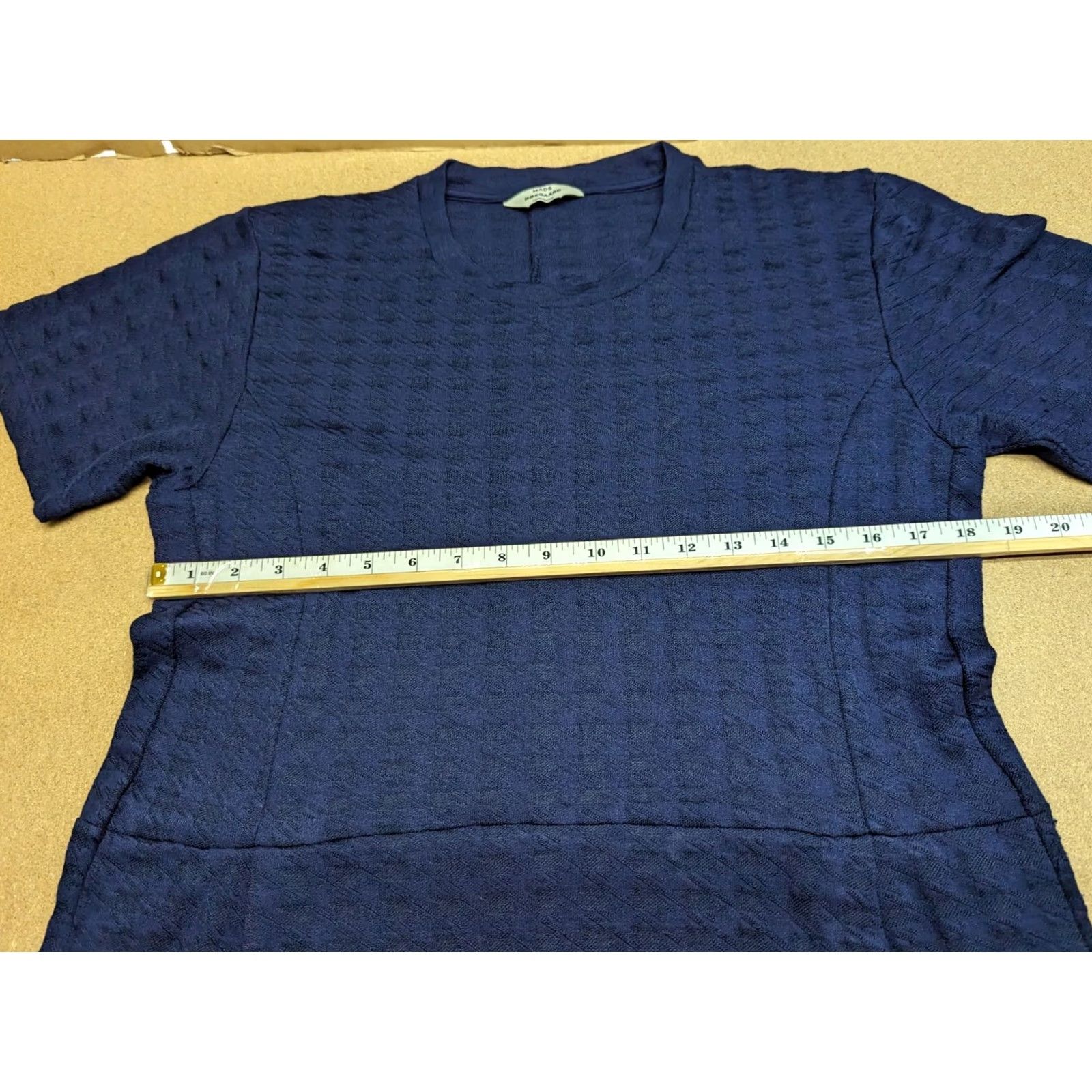 Vintage Mads Norgaard Copenhagen Dress Linen Blend Womens Size L Blue Mini Shirt Dress Womens L Blue Linen Blend Casual Workwear - Mens? Size L / US 10 / IT 46 - 6 Thumbnail