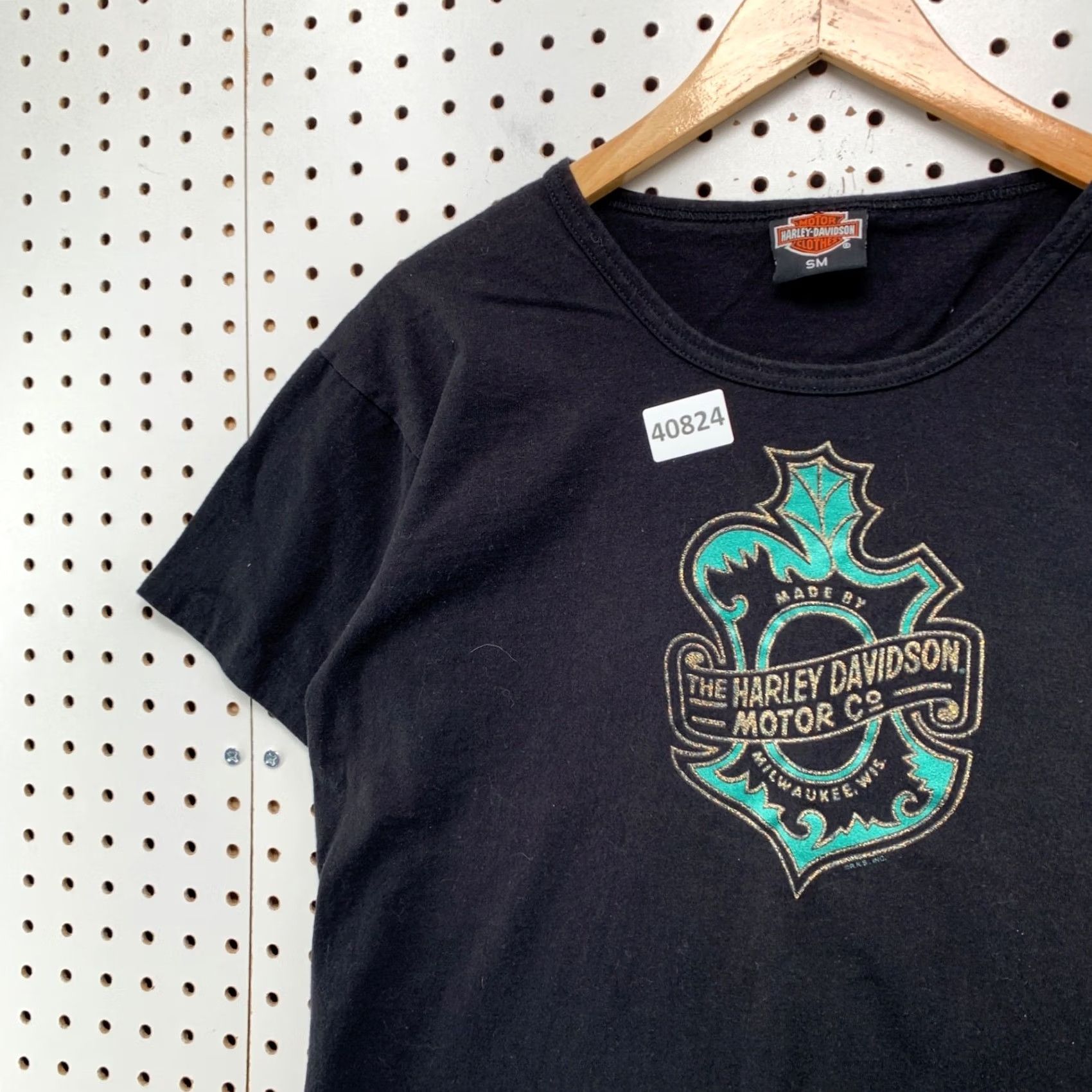 Harley Davidson VINTAGE Harley-Davidson Shirt Women S Black 90s USA NH Single Stitch T-Shirt Size S / US 4 / IT 40 - 5 Thumbnail