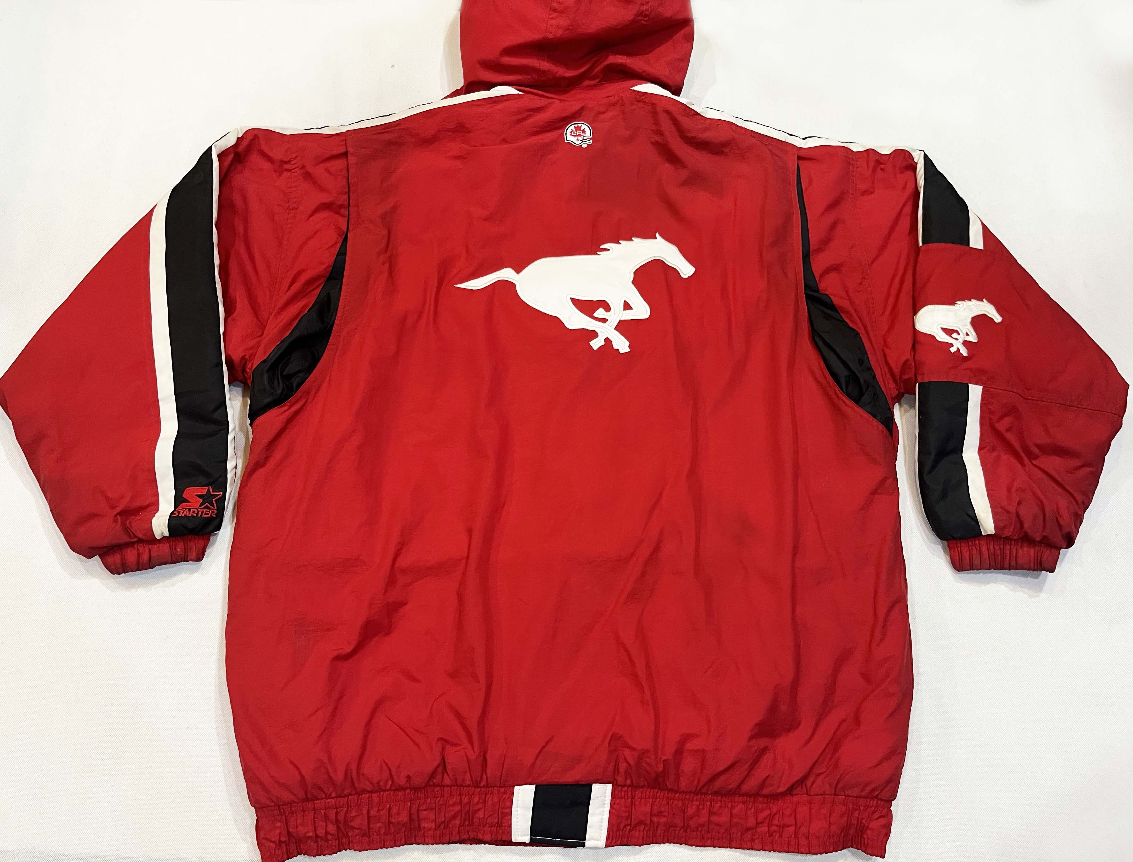 Starter × Vintage Vintage Starter CFL Calgary Stampeders Hoodie Puffer Jacket Size US XL / EU 56 / 4 - 7 Thumbnail