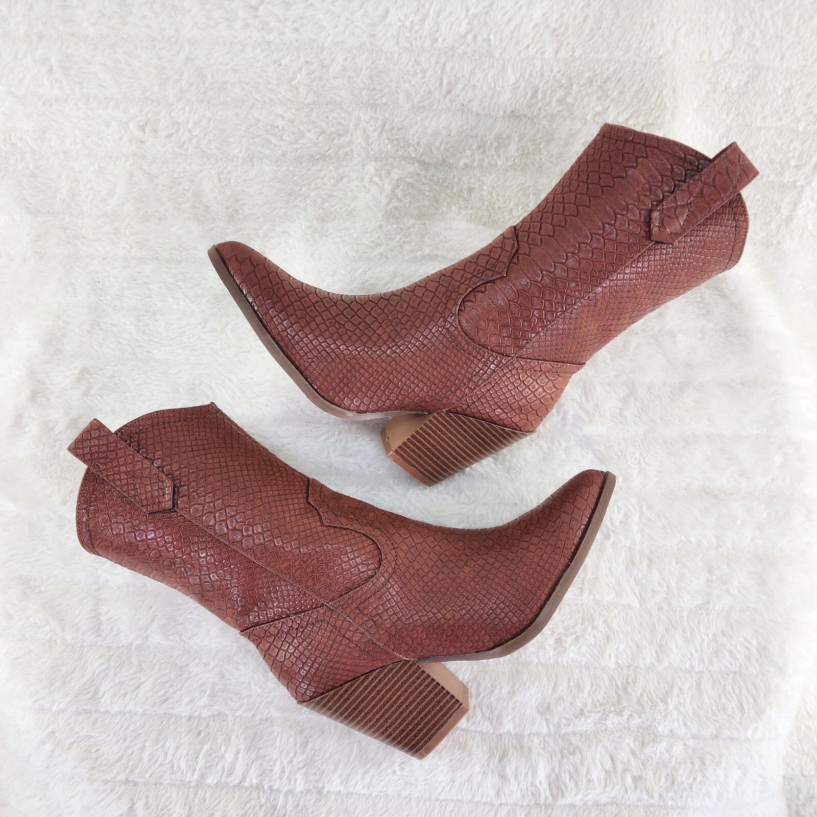 Other Slayer Tan Cowgirl Cowboy Ankle Boots Western Block Heels US Size US 8.5 / IT 38.5 - 6 Thumbnail