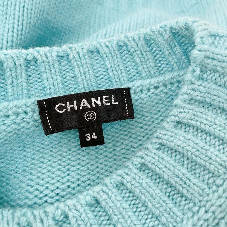 Chanel Chanel Nailed letter cashmere knitted long sleeves 2504-Nex Size XXS / US 00 / IT 34 - 5 Thumbnail