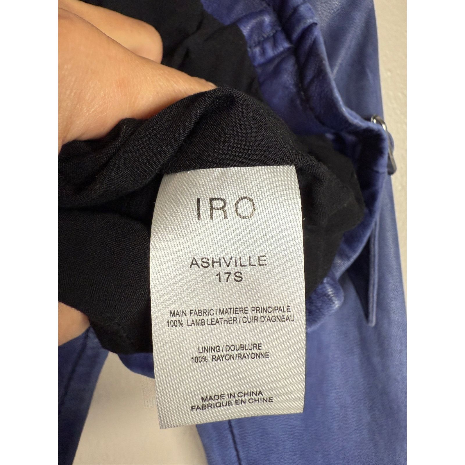 Iro IRO Ashville Lambskin Leather Jacket $1200 size 36/4 US Size S / US 4 / IT 40 - 5 Thumbnail